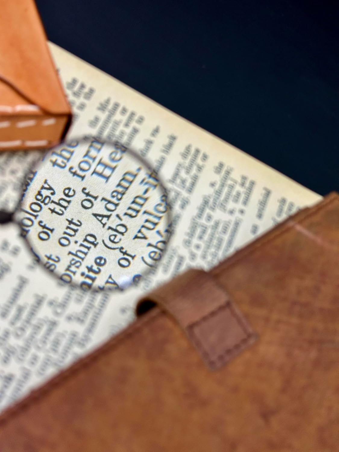 Brass Pocket Magnifier 2" with Steampunk Styling view 7