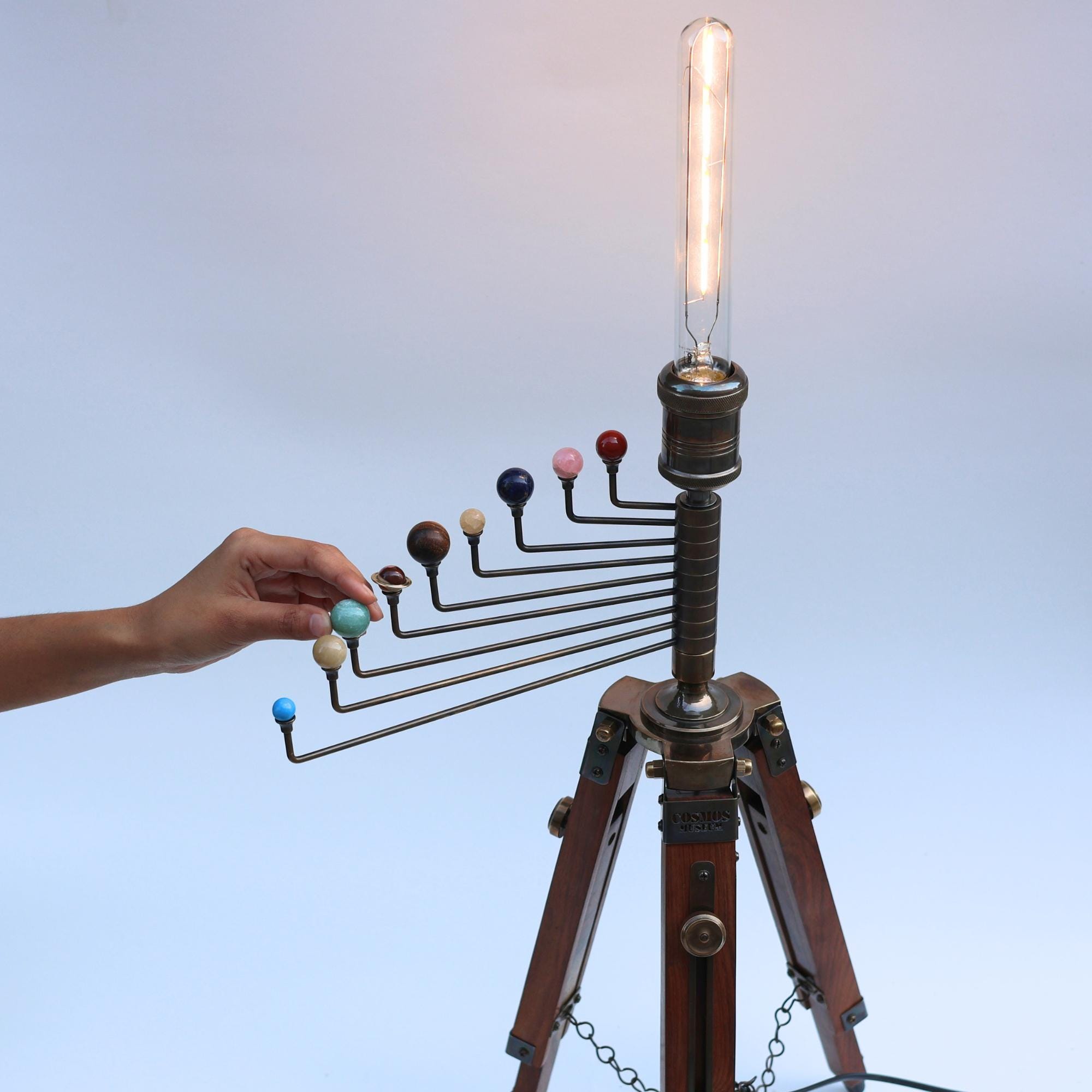 Cosmos Tripod Stand, Lamp with Solar System, Astronomical Lamp, Tripod Lamp view 4