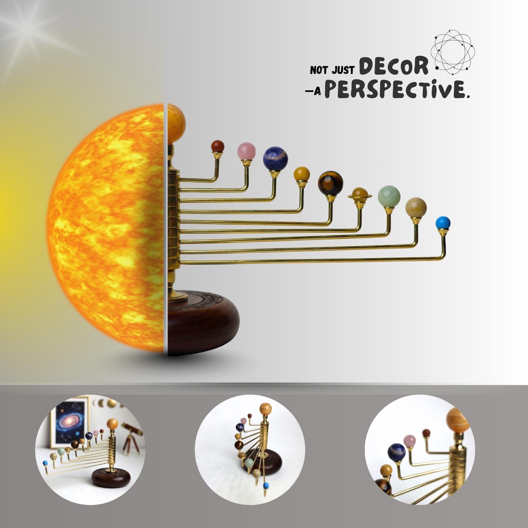 Handcrafted Rotating Solar System view 6