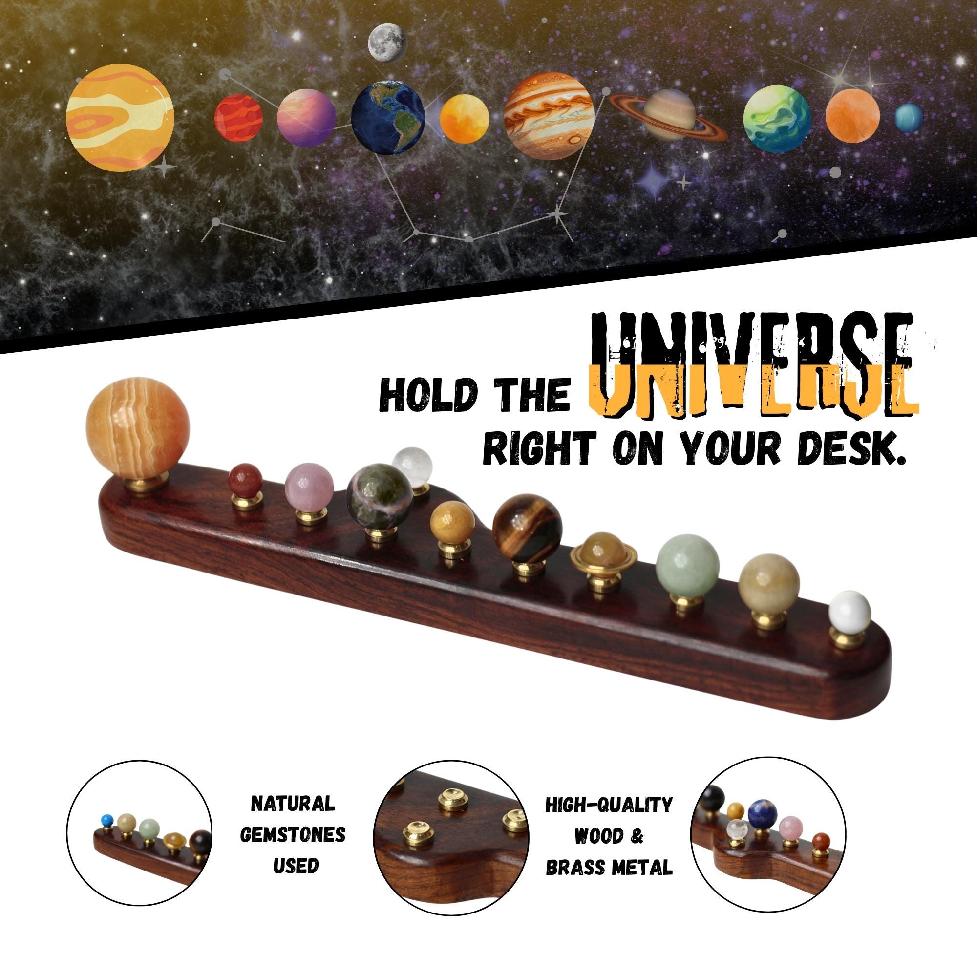 Handmade Luxury Decor Planet Display view 2