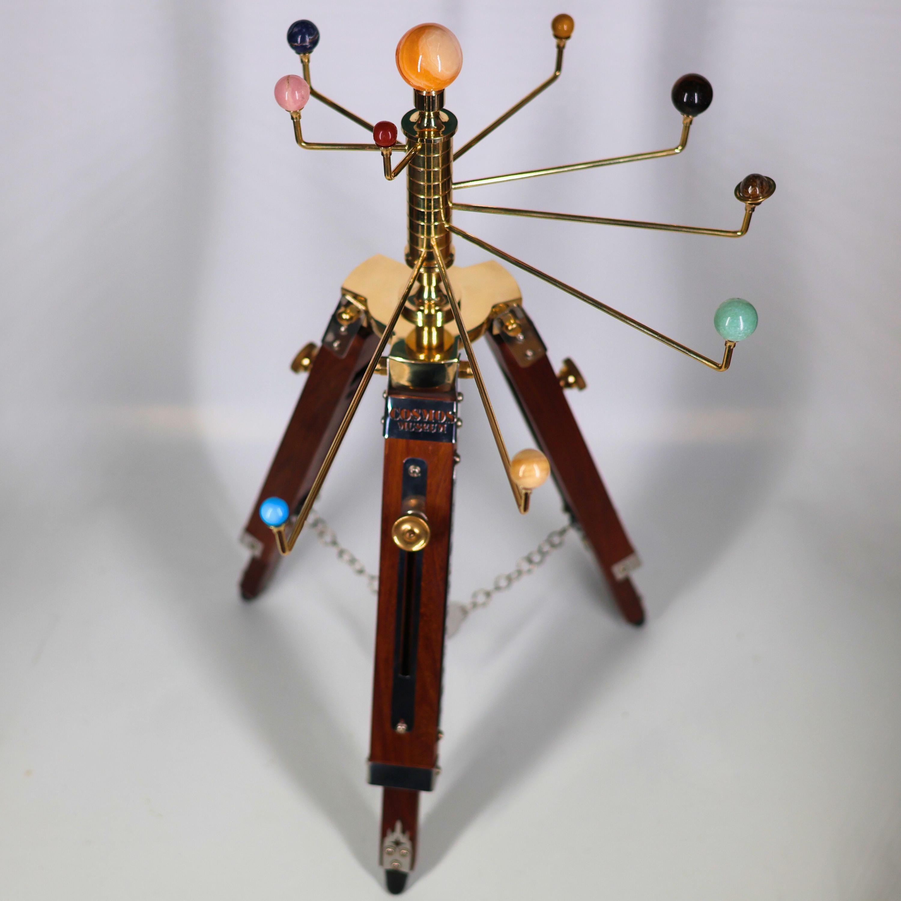 Planetarium Solar System on Rosewood Tripod Stand – Luxury Cosmos Gift view 4