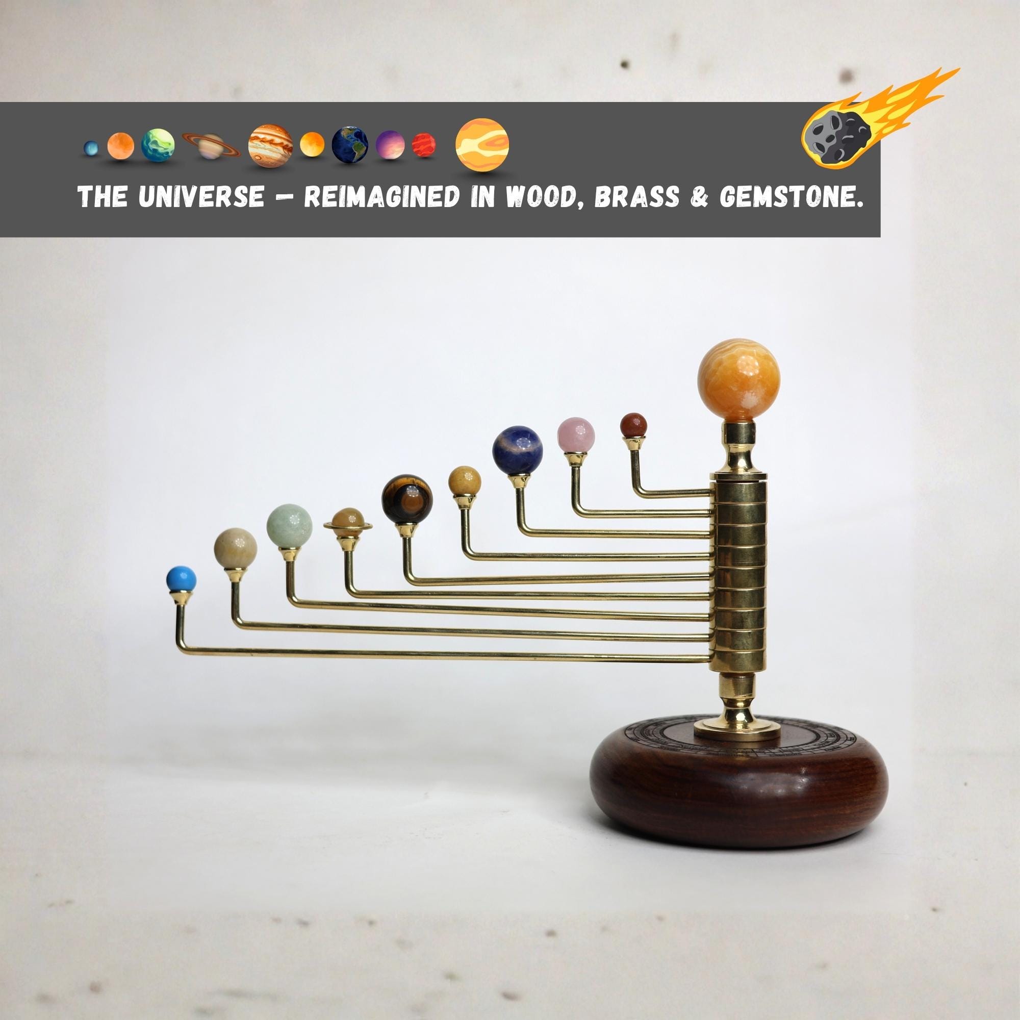 Vertical Solar System Model view 2