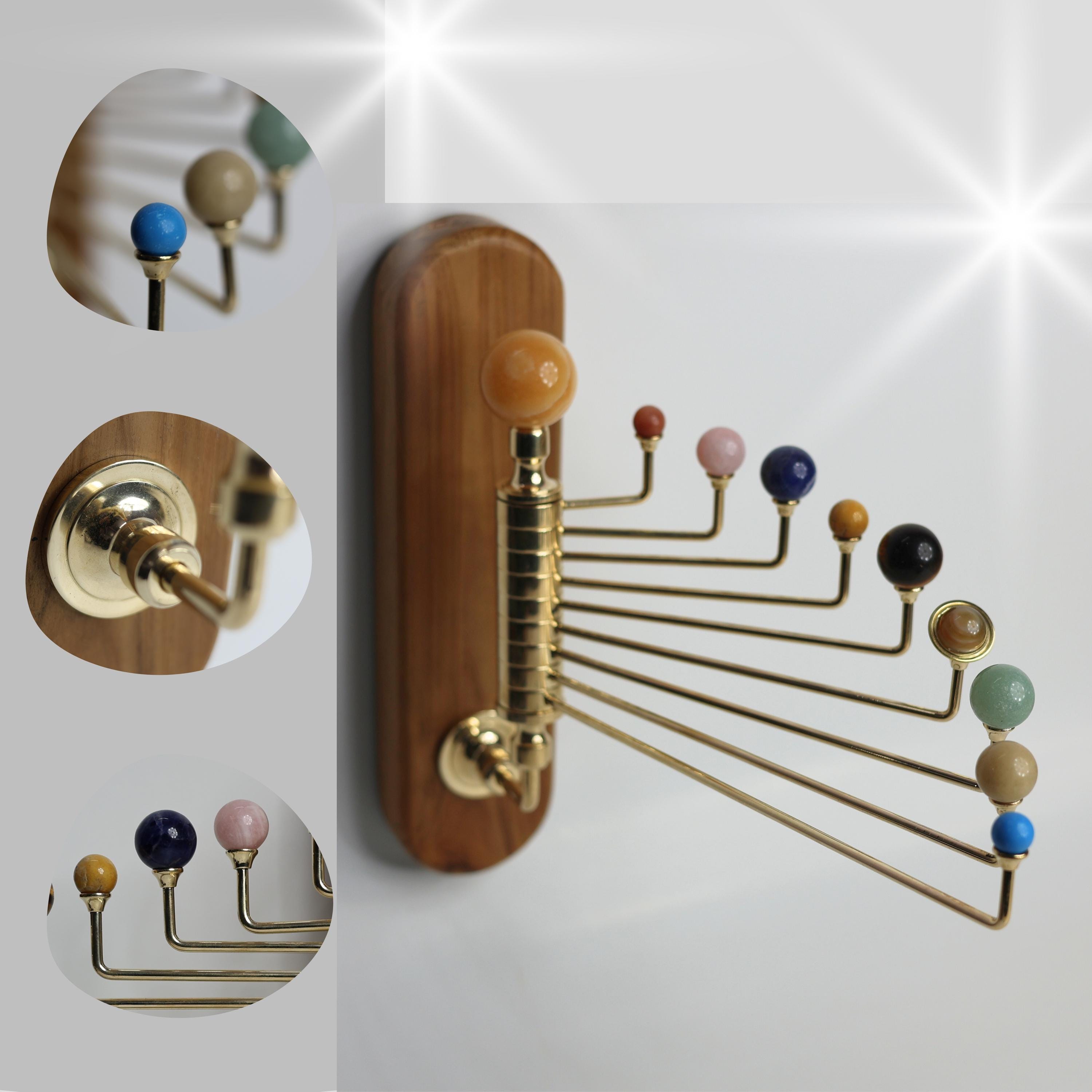 Wall Mount Solar System, with Semi-Precious Stones view 2