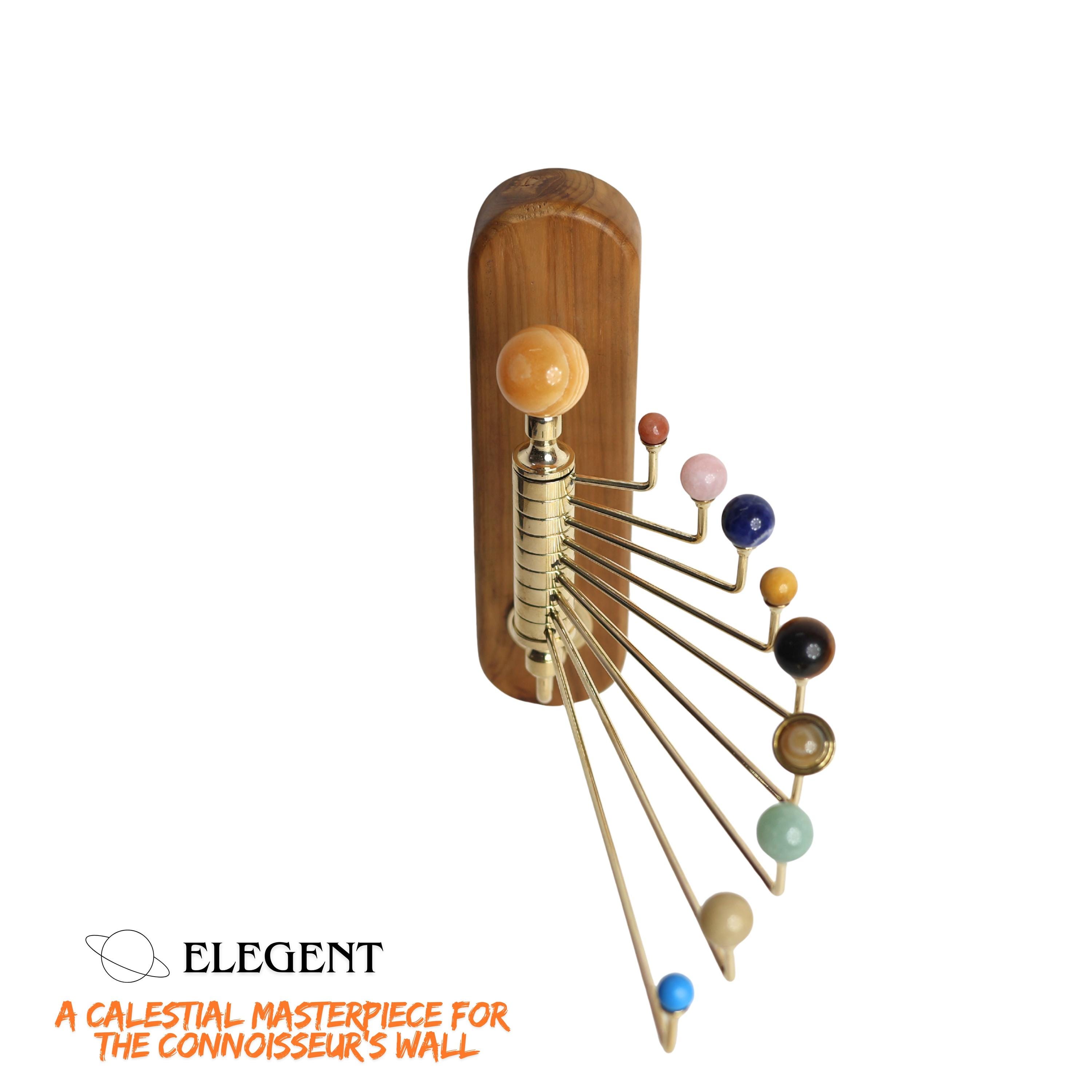 Wall Mount Solar System, with Semi-Precious Stones view 4