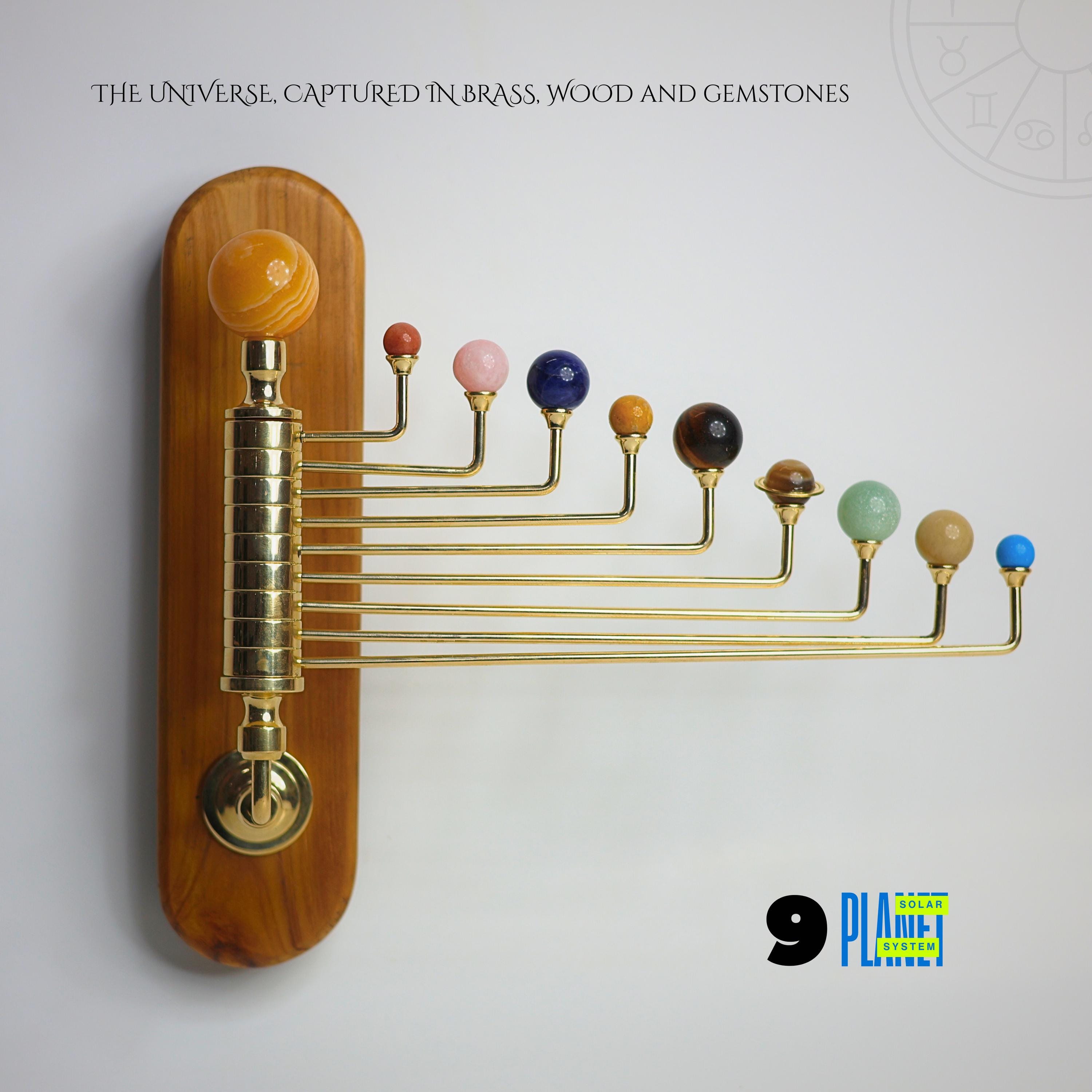 Wall Mount Solar System, with Semi-Precious Stones view 6