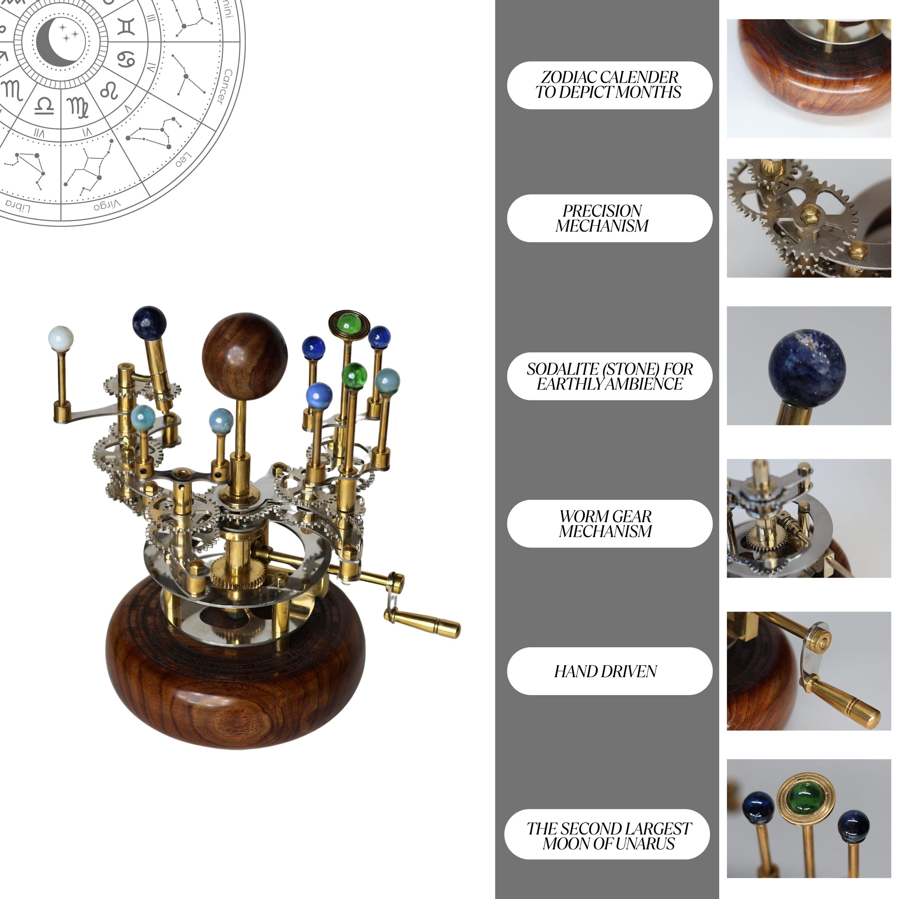 Brass Solar System Orrery, Shelf Display view 6
