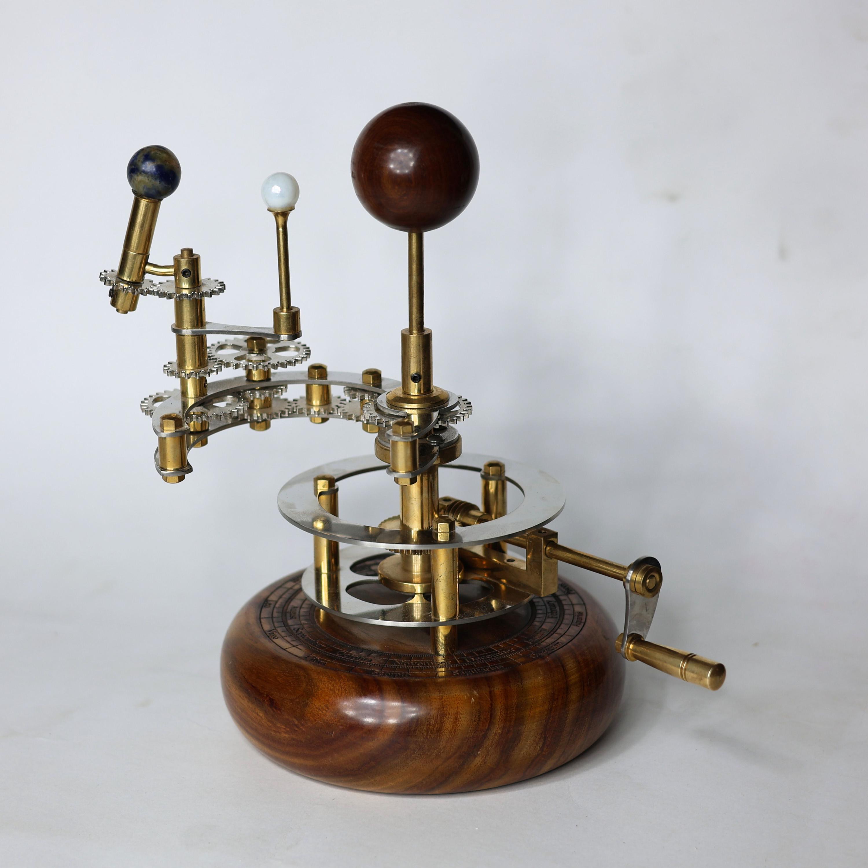 Brass Solar System Orrery, Shelf Display view 4