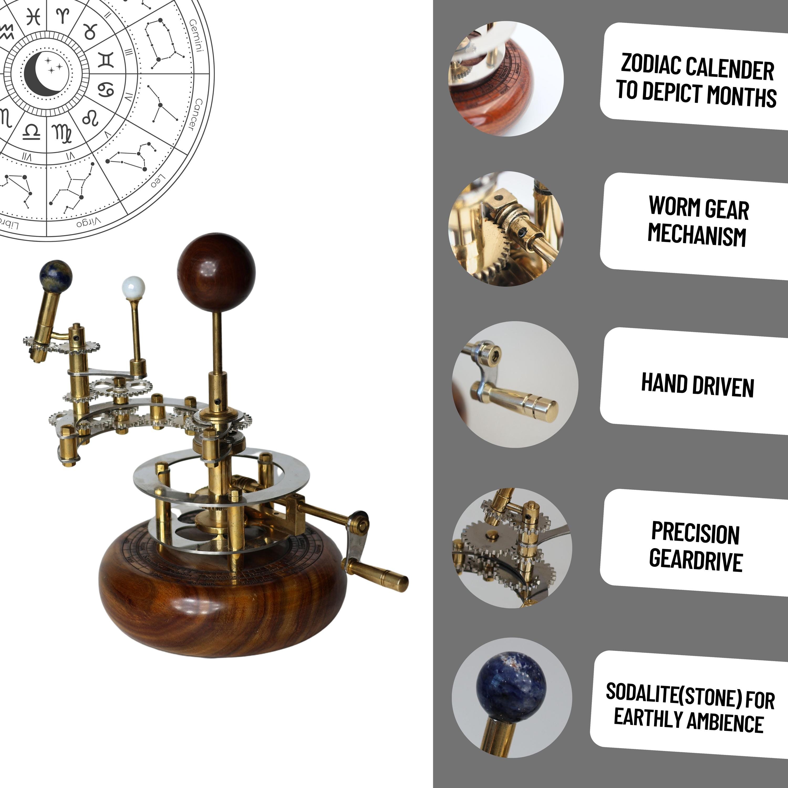 Brass Solar System Orrery, Shelf Display view 5