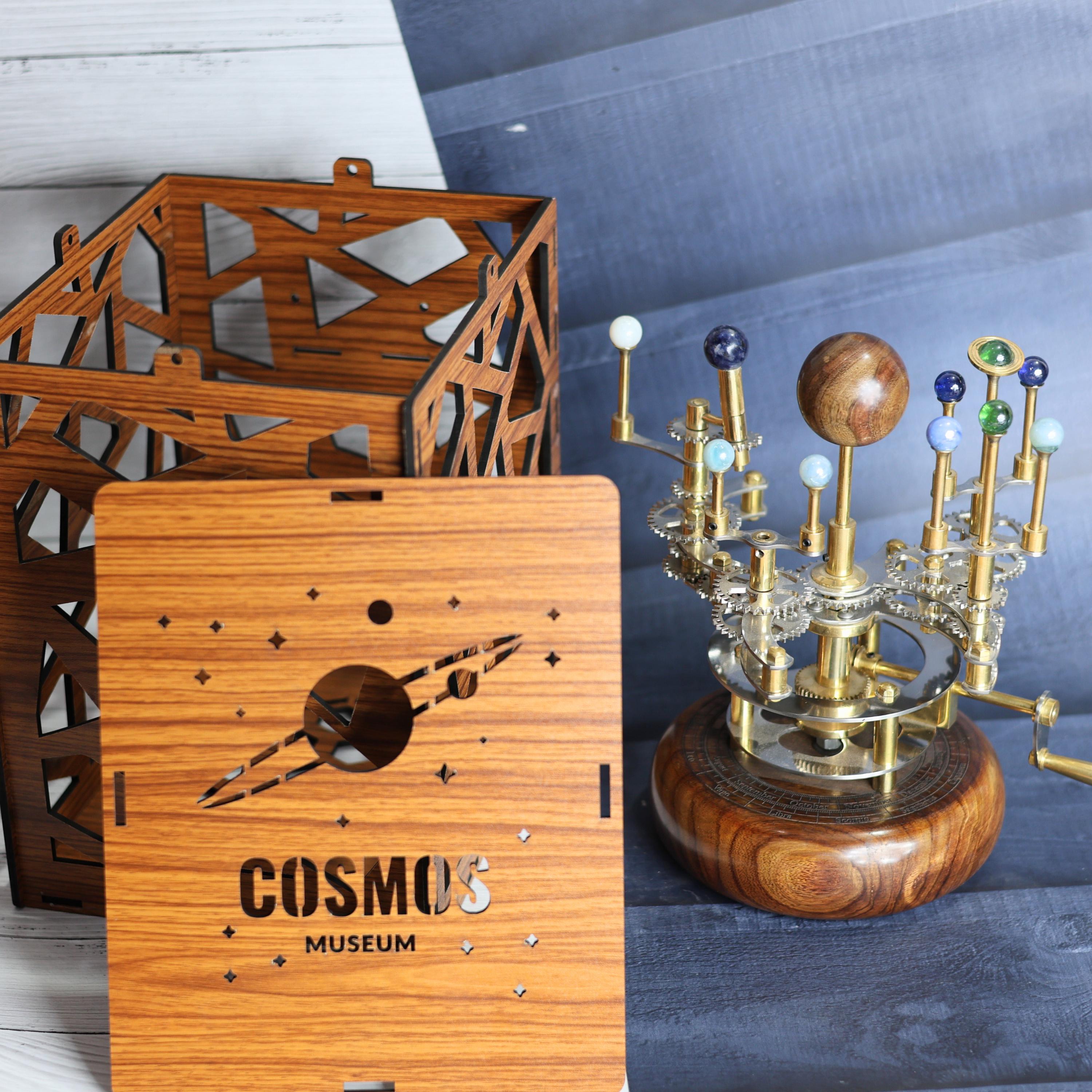 Brass Solar System Orrery, Shelf Display view 6