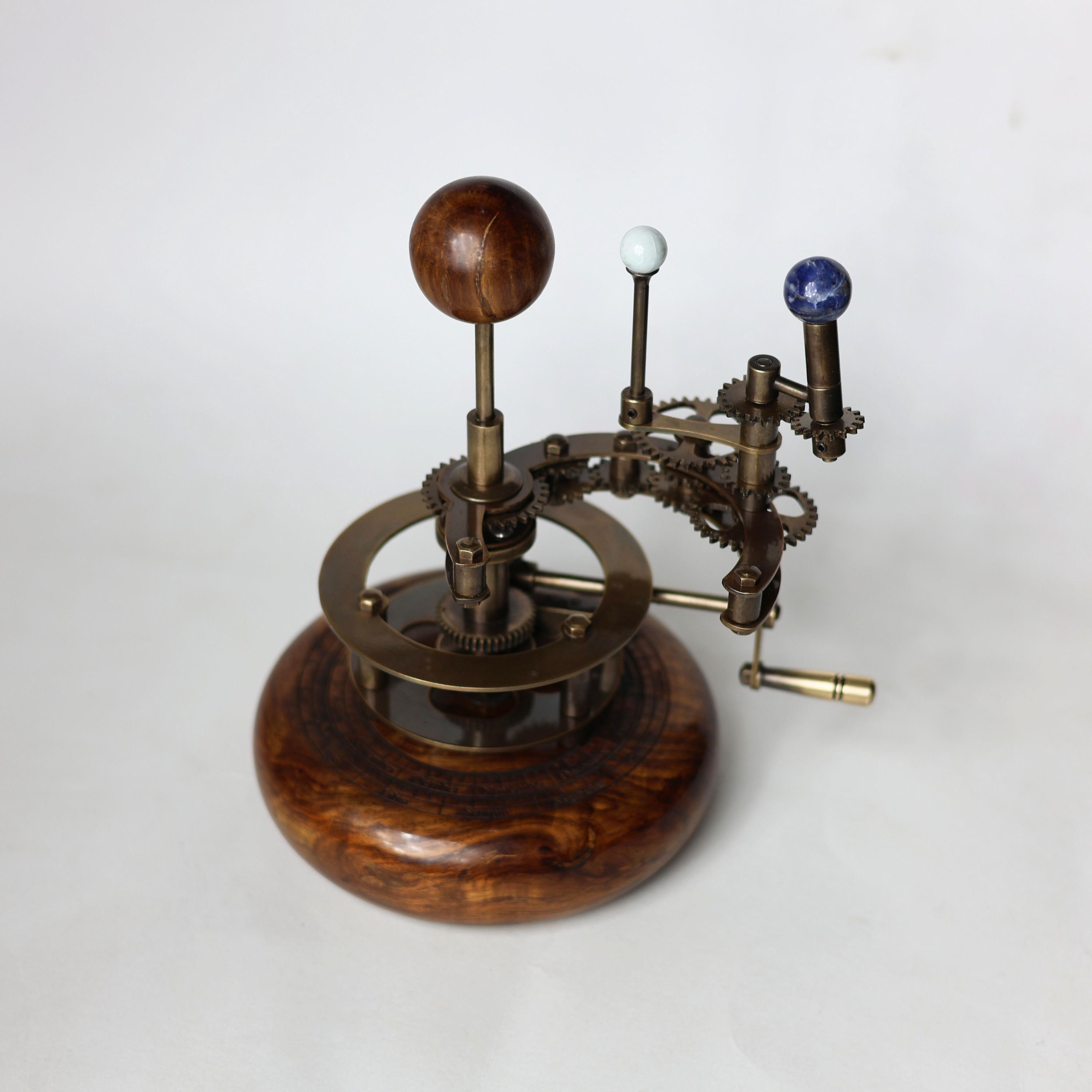 Brass Solar System Orrery, Shelf Display view 4