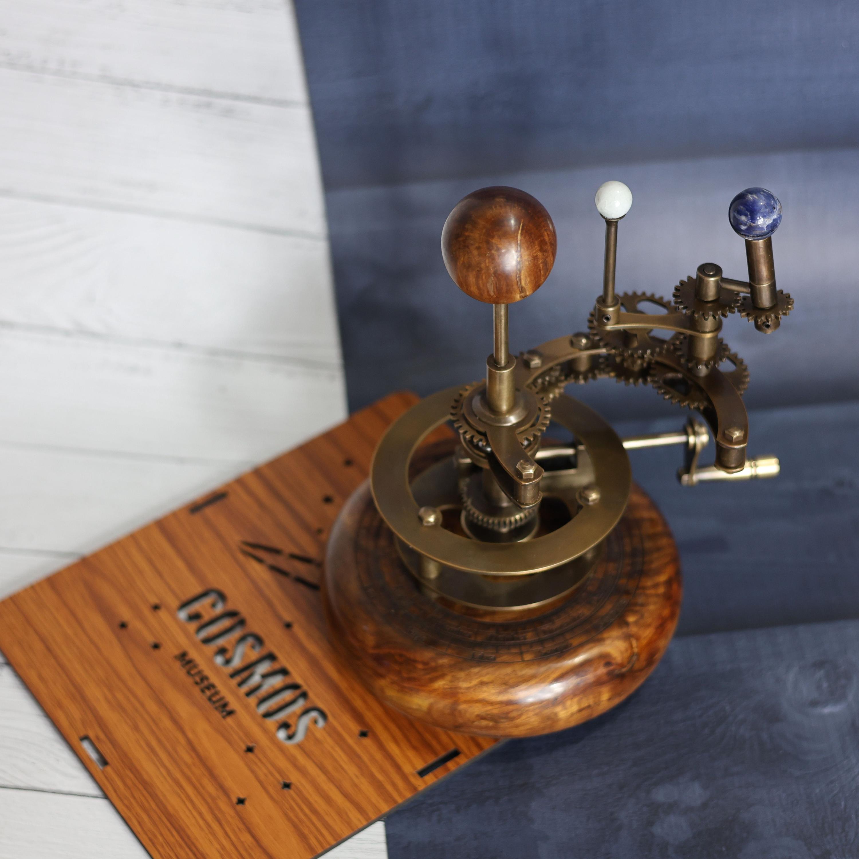 Brass Solar System Orrery, Shelf Display view 6