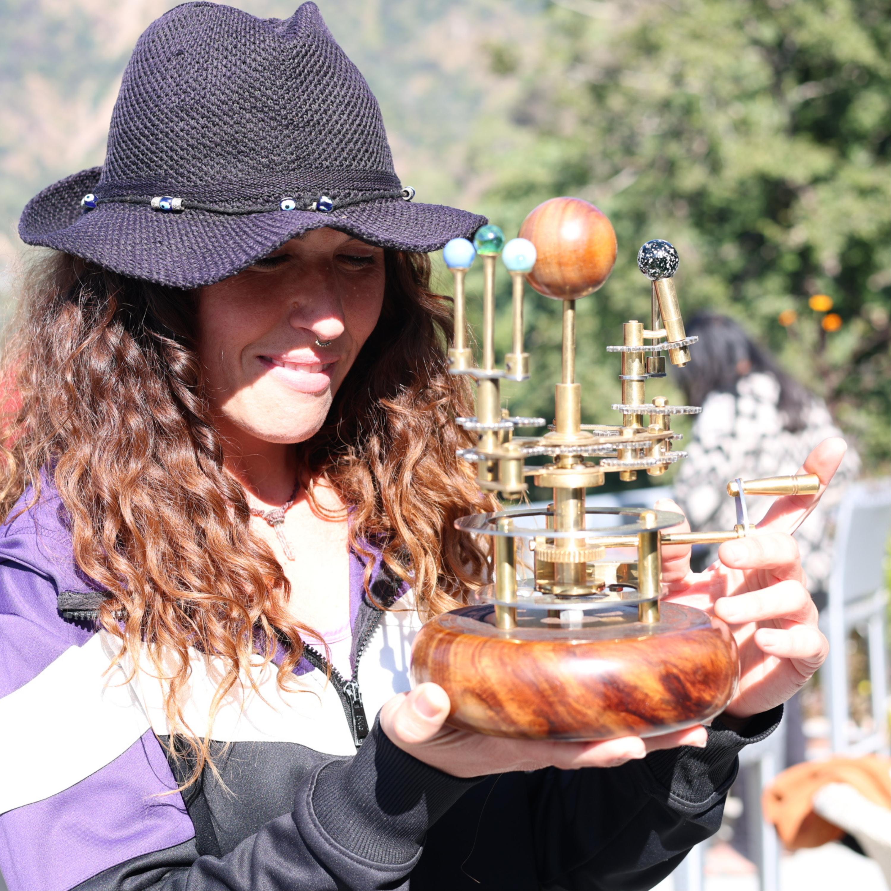 Brass Solar System Orrery, Shelf Display view 6