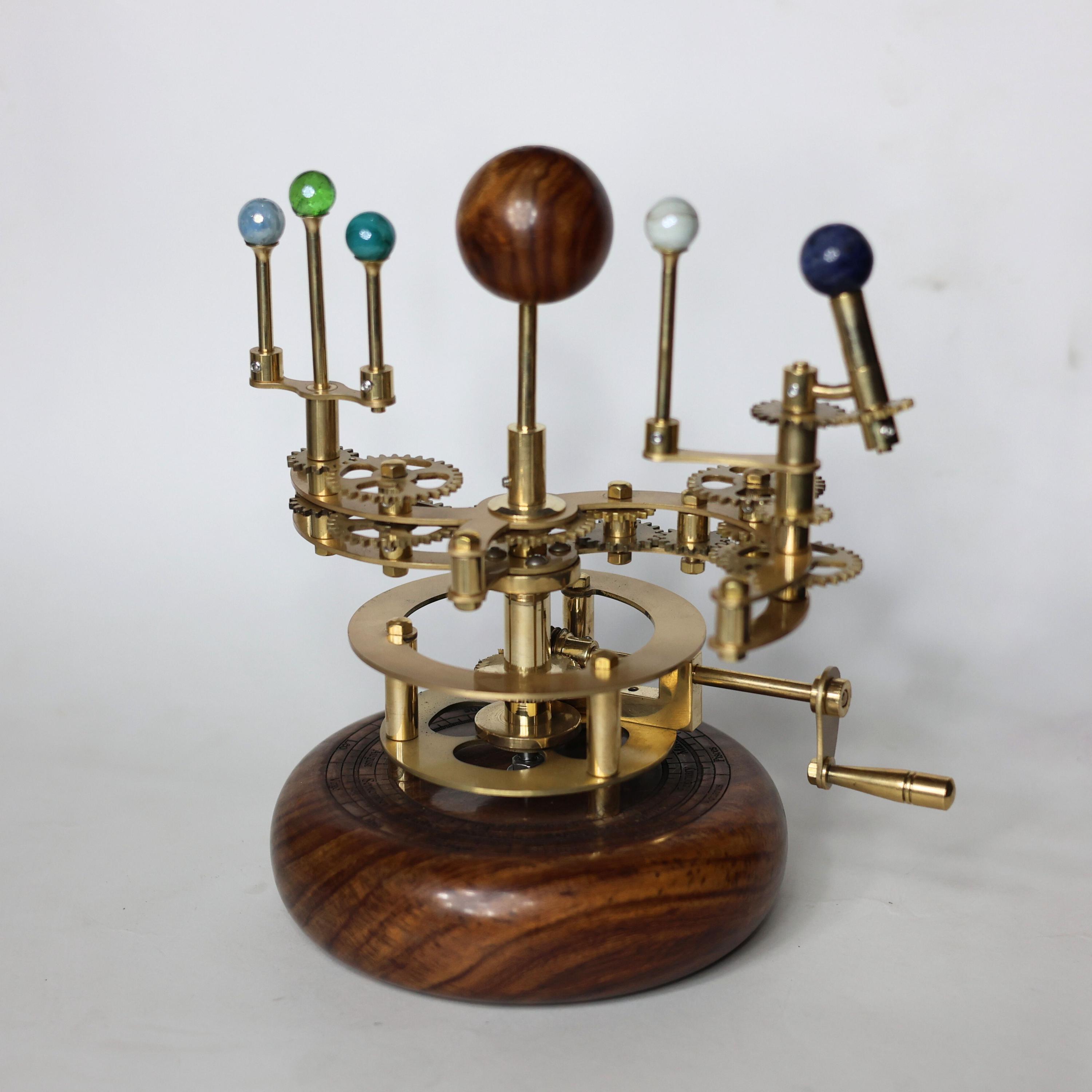Brass Solar System Orrery, Shelf Display view 4
