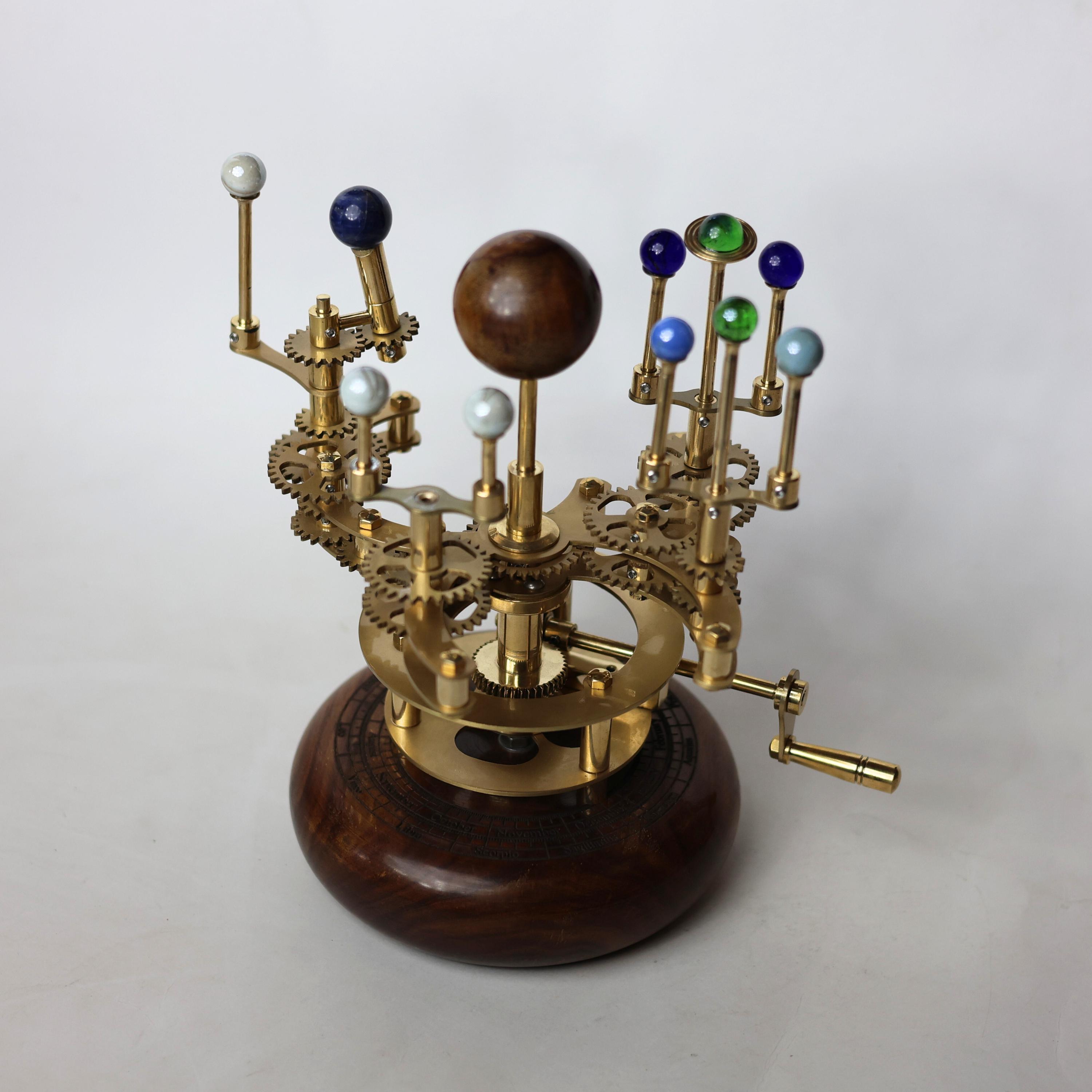Brass Solar System Orrery, Shelf Display view 6