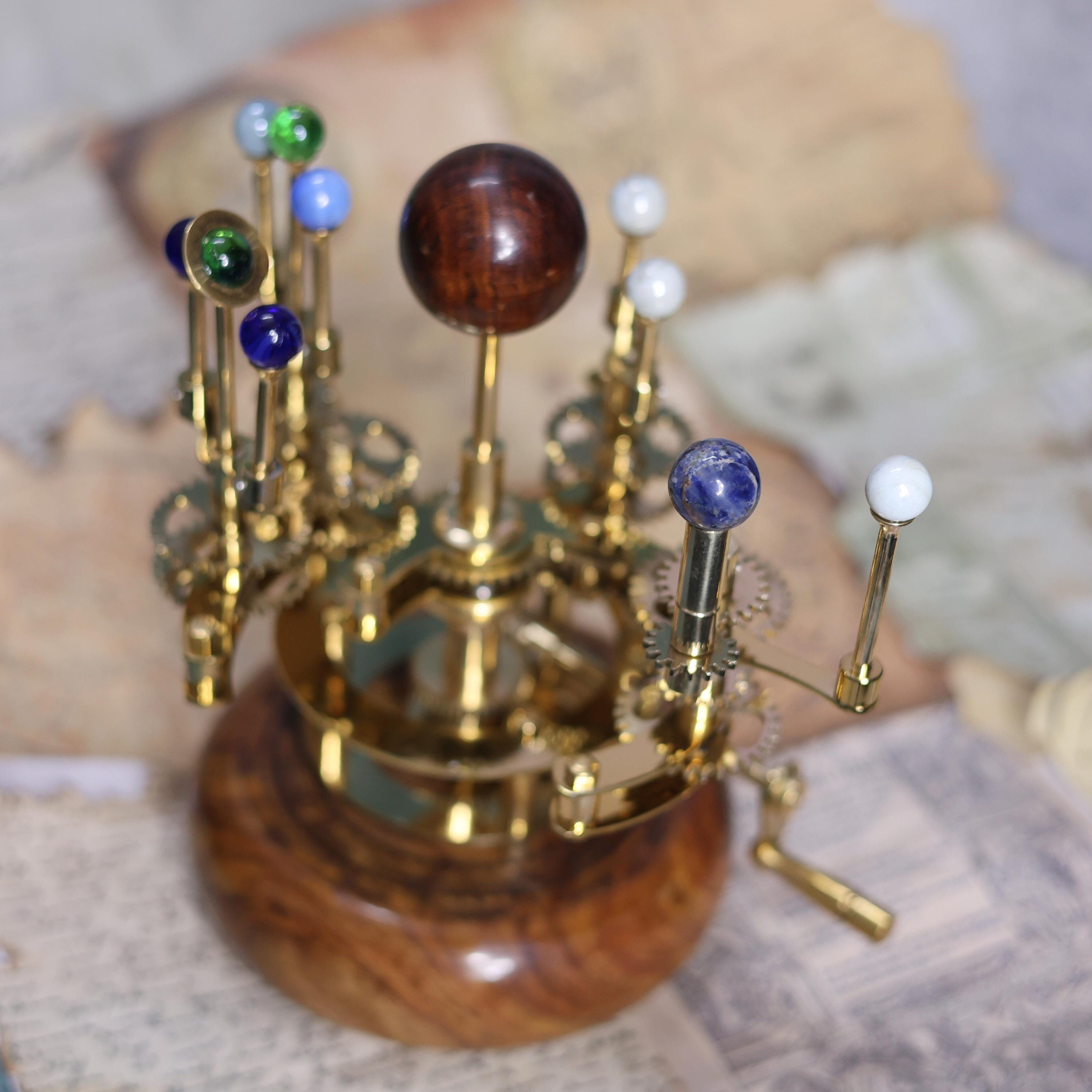 Brass Solar System Orrery, Shelf Display view 4