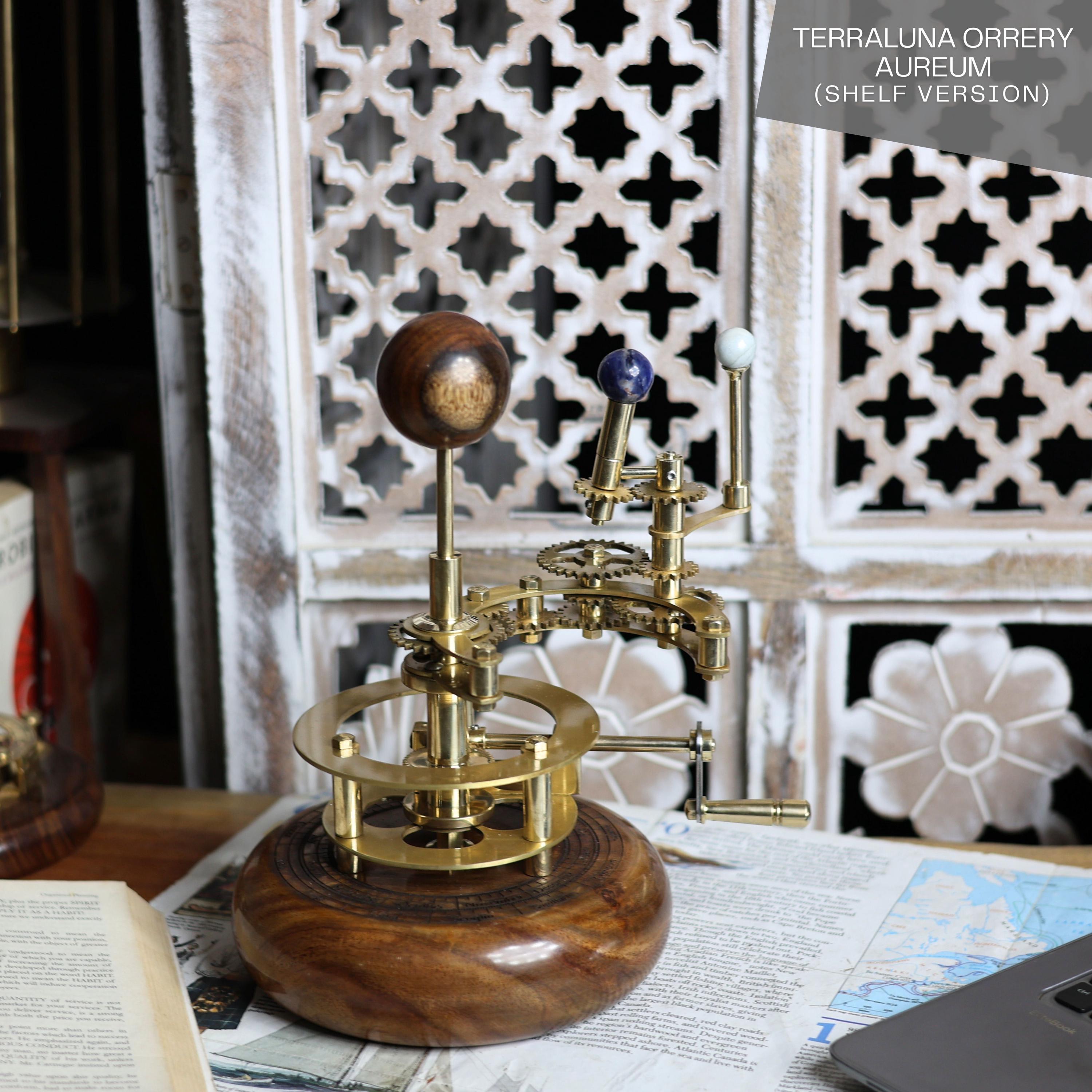 Brass Solar System Orrery, Shelf Display view 5