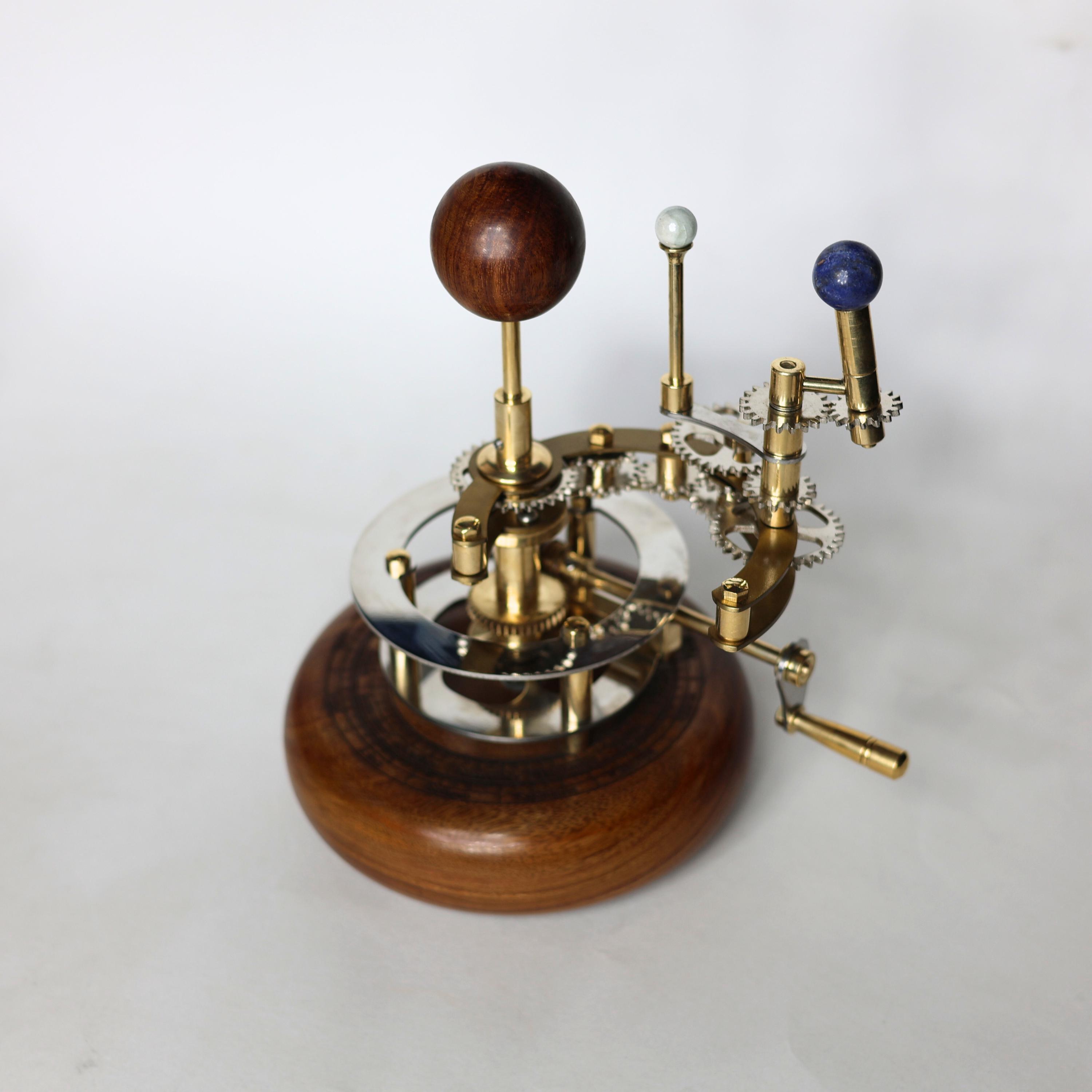Royal-Finish Brass Solar System Orrery, Shelf view 6