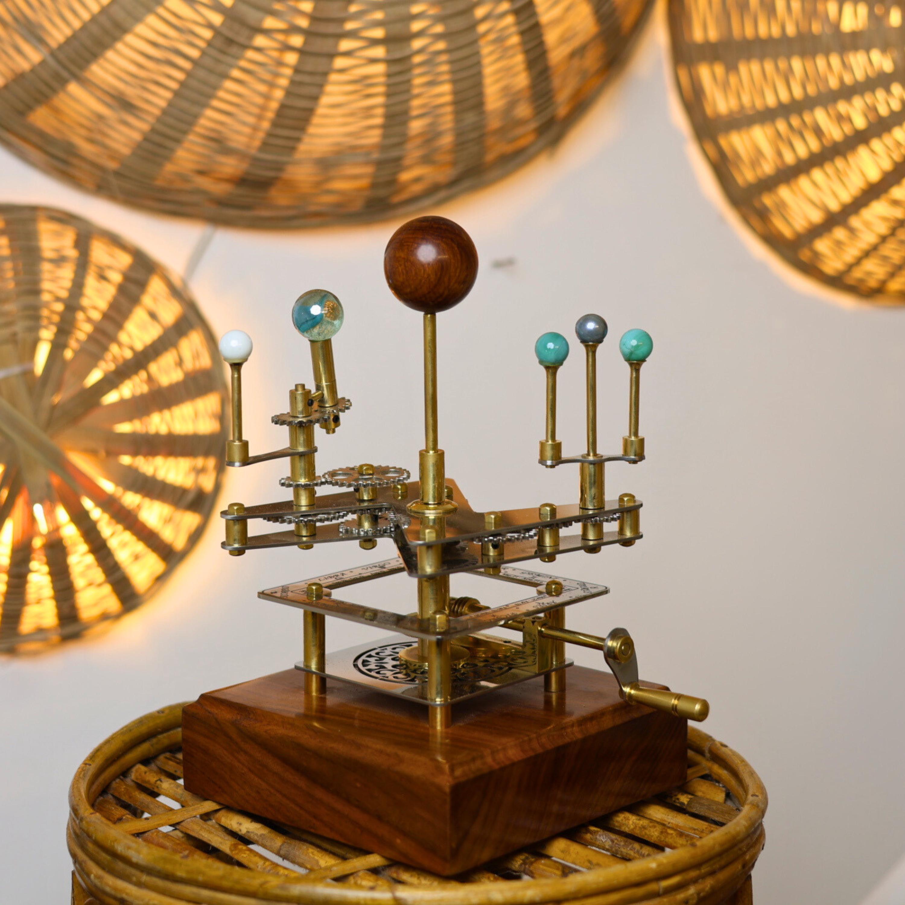 Brass Solar System Orrery, Shelf Display view 6