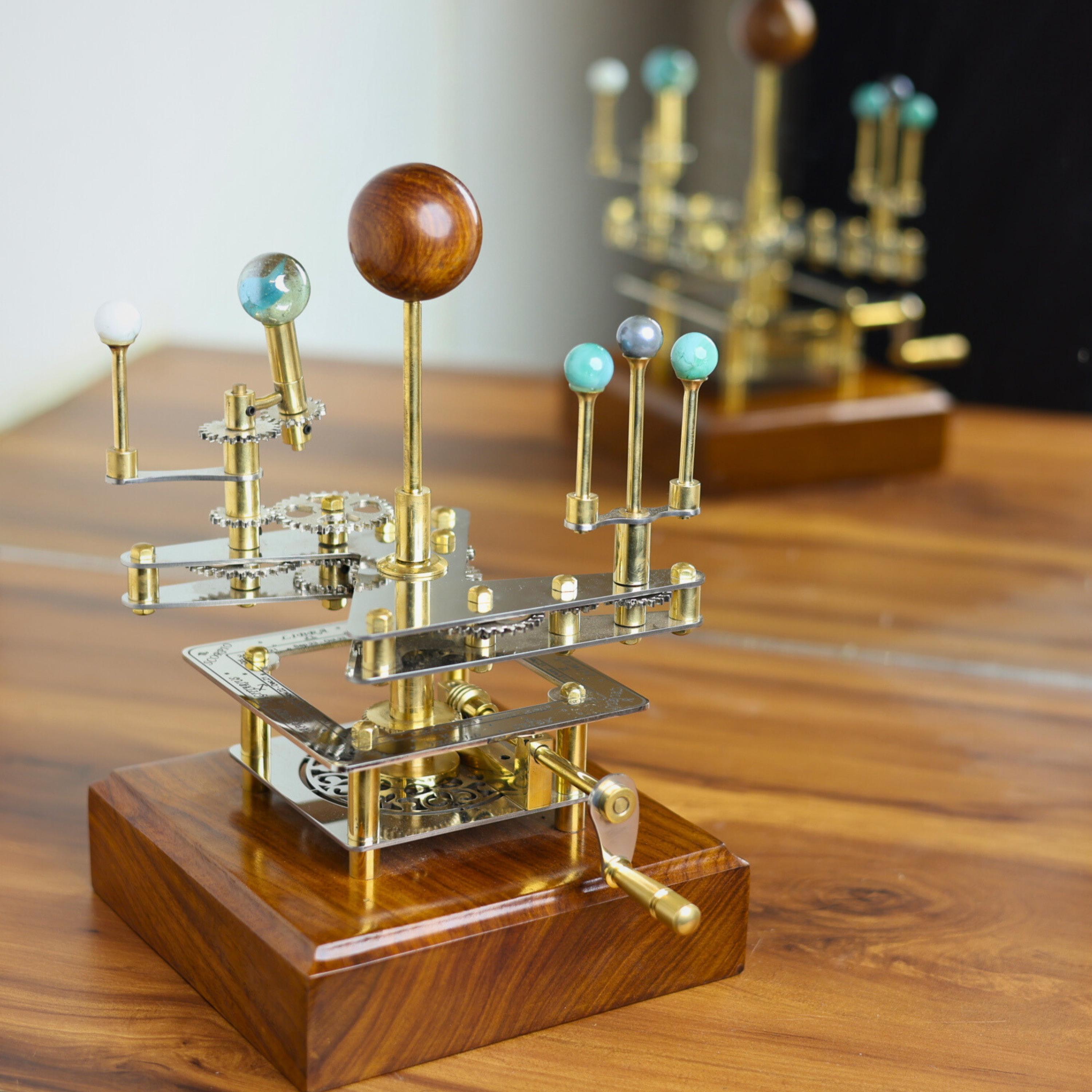 Brass Solar System Orrery, Shelf Display view 6