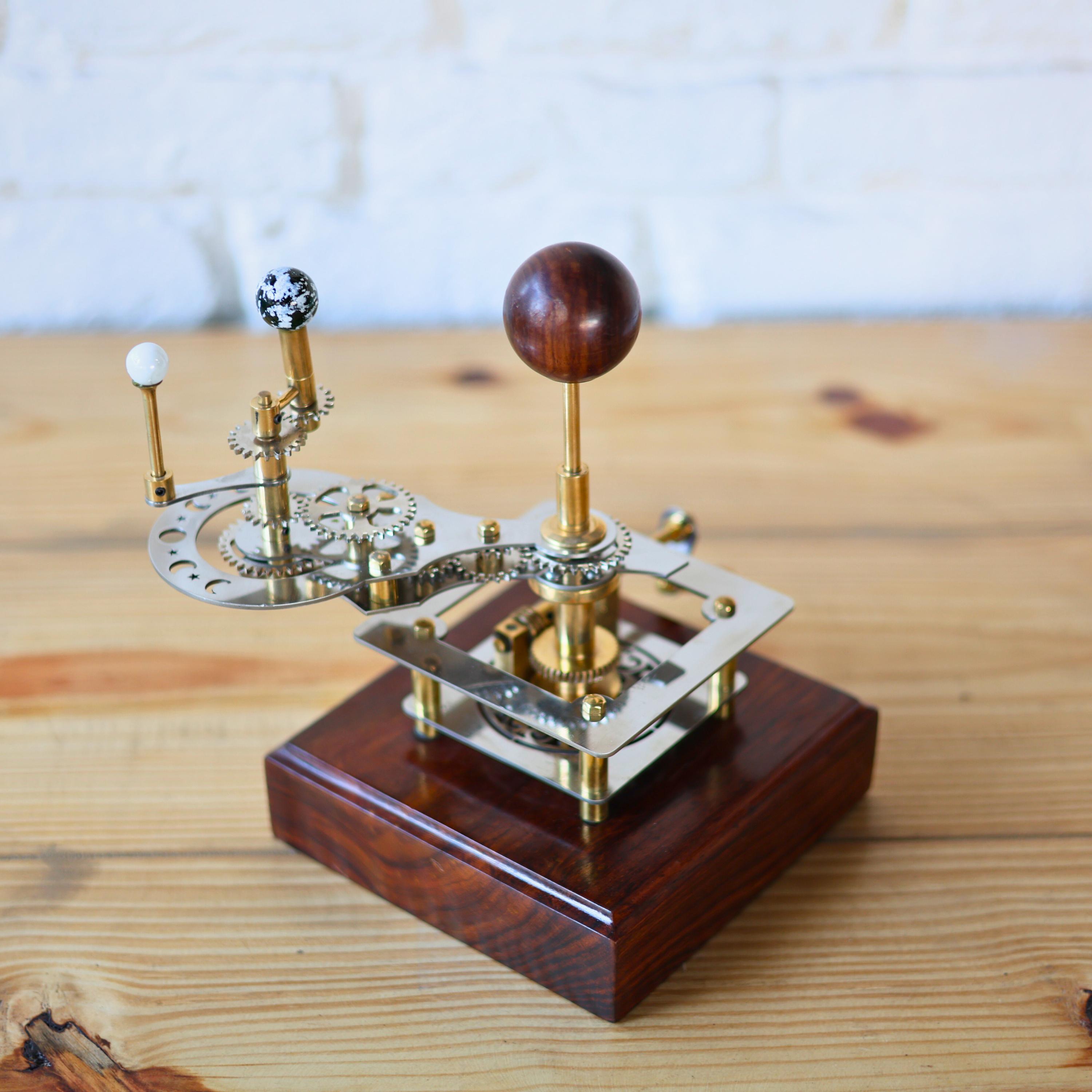 Brass Solar System Orrery, Shelf Display view 5