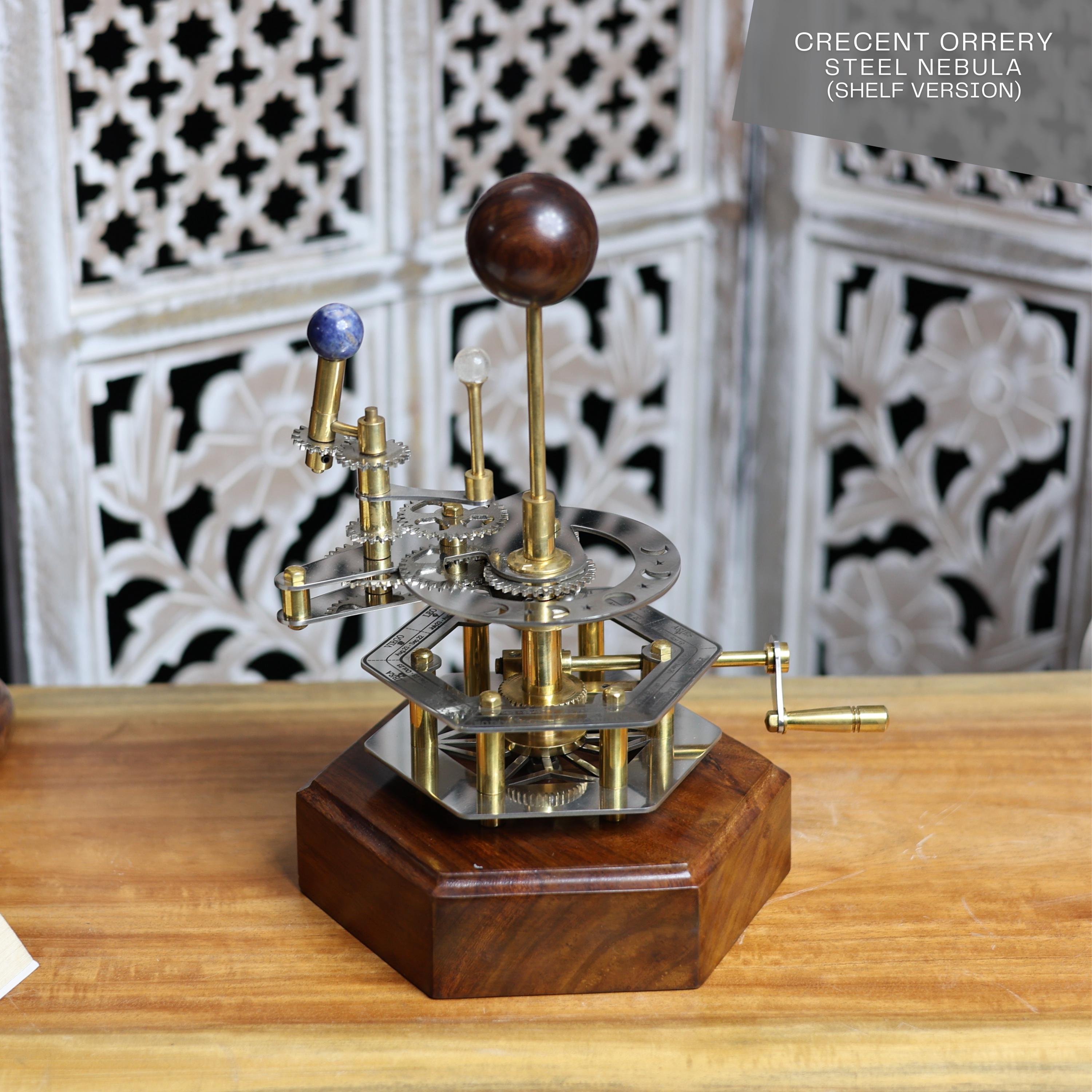 Brass Solar System Orrery, Shelf Display view 4