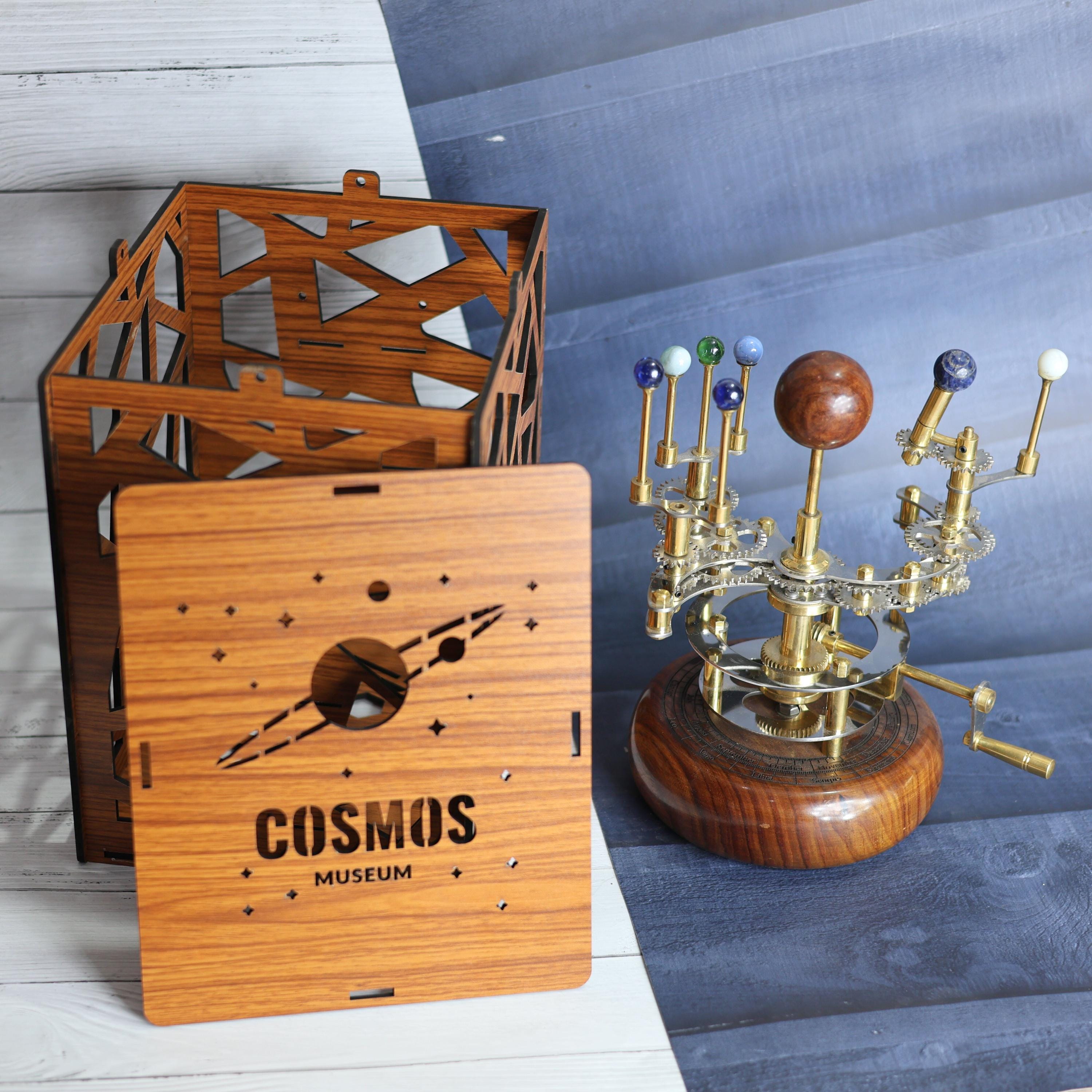 Brass Solar System Orrery, Shelf Display view 4