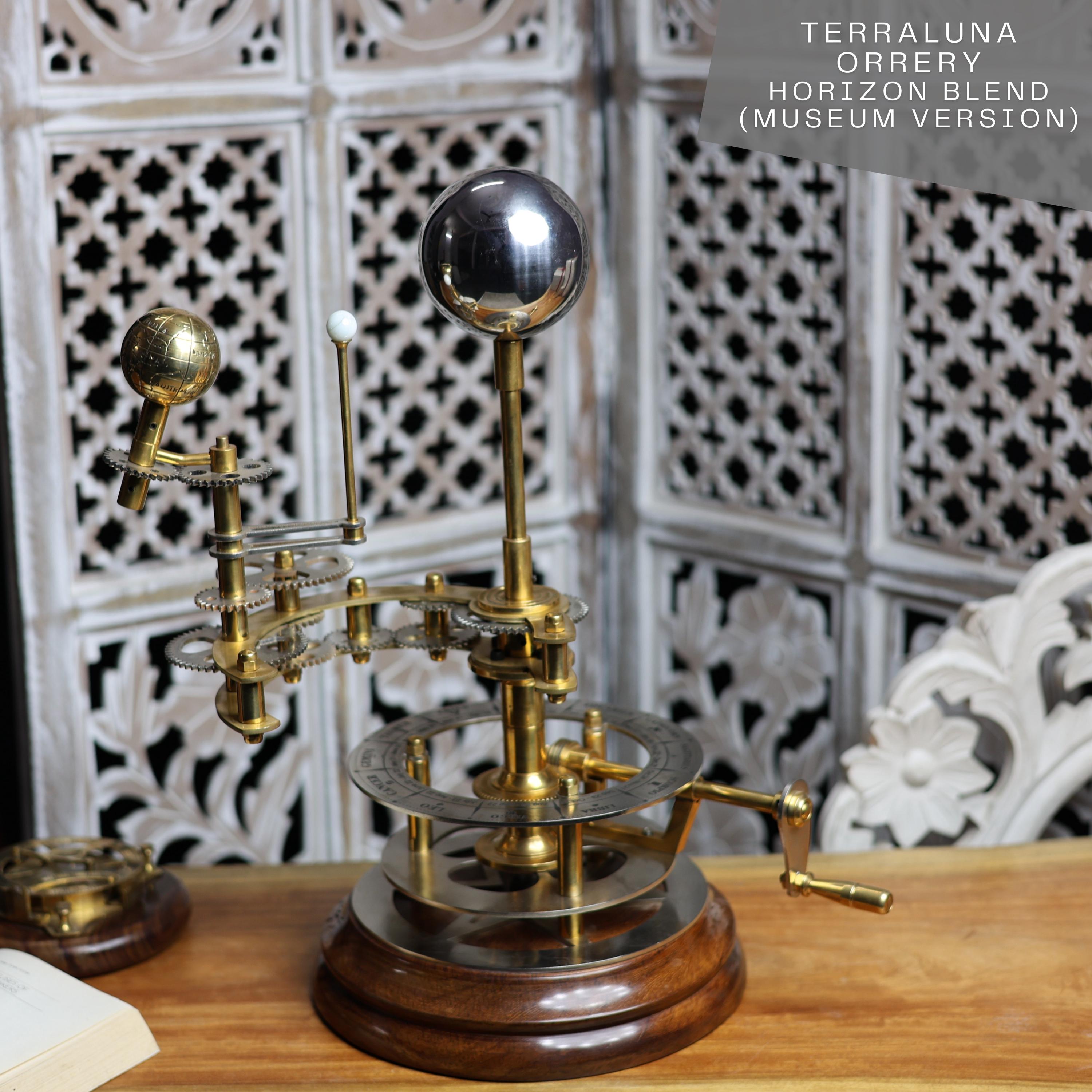 Antique-Style Brass Solar System Orrery, Museum view 2