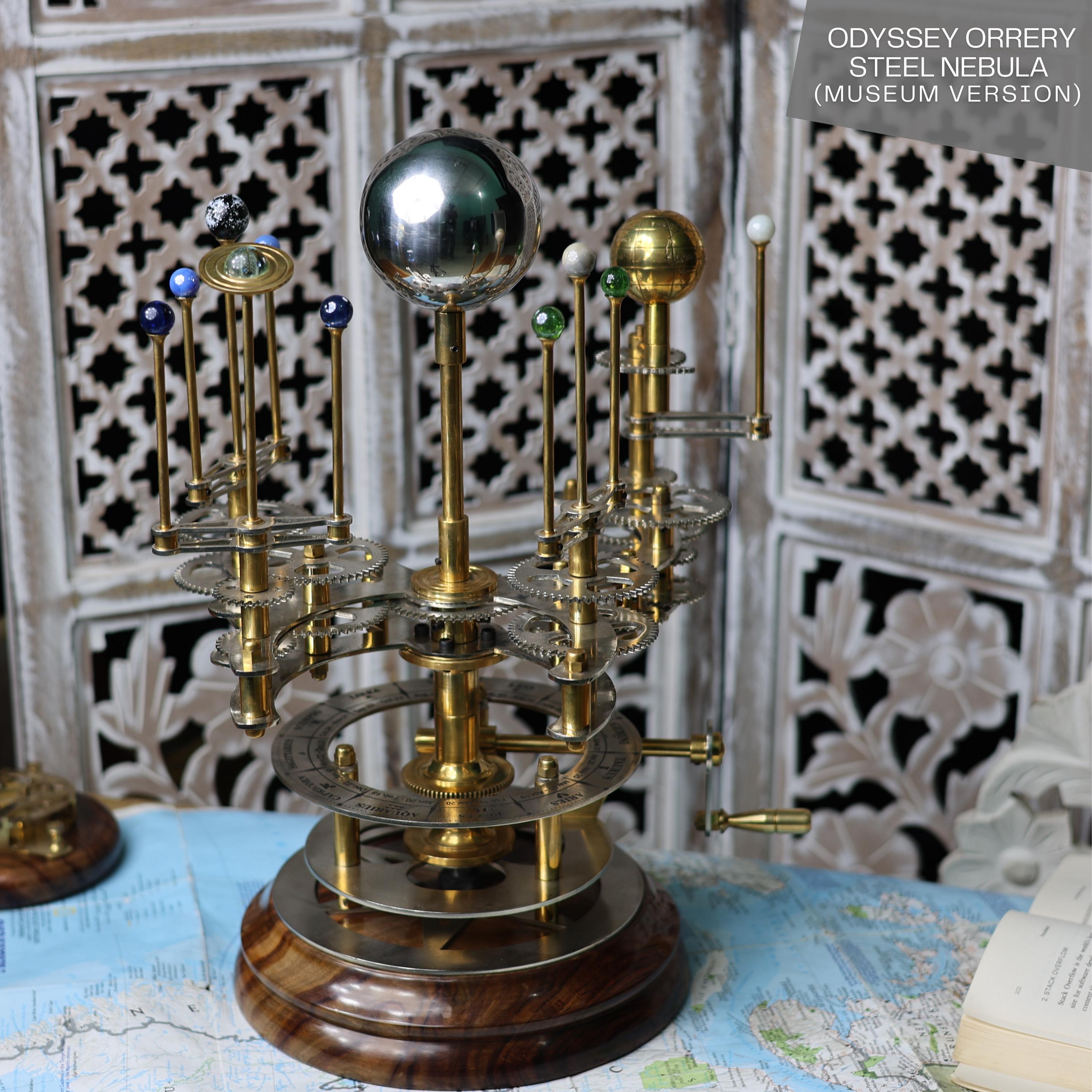 Brass Solar System Orrery, Museum Display view 2