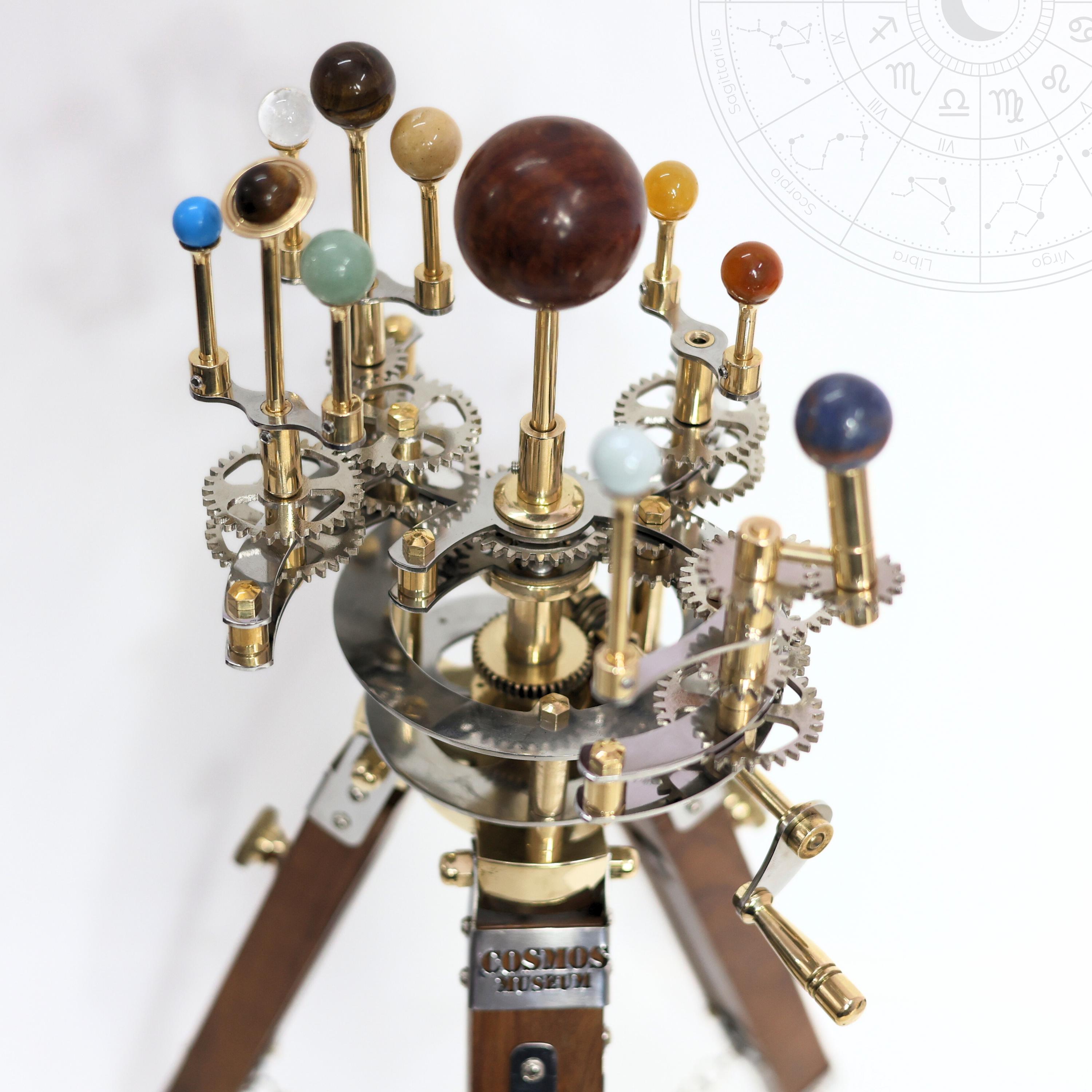 Brass Solar System Orrery, Museum Display view 6