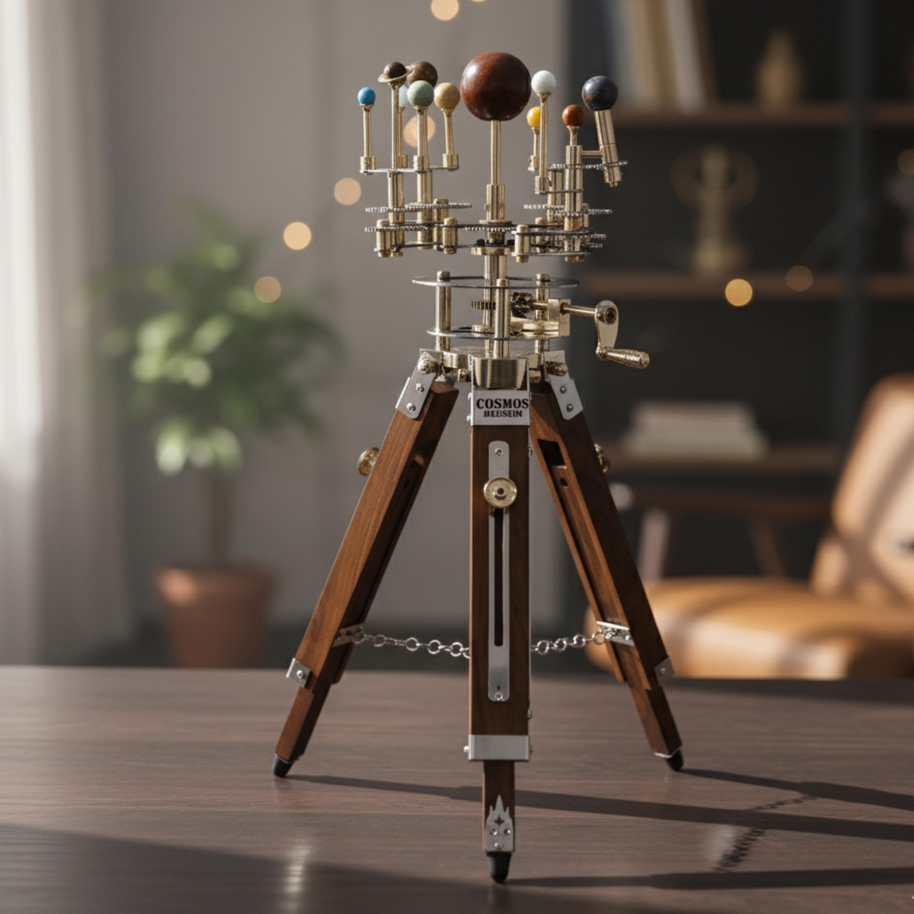 Brass Solar System Orrery, Museum Display view 2