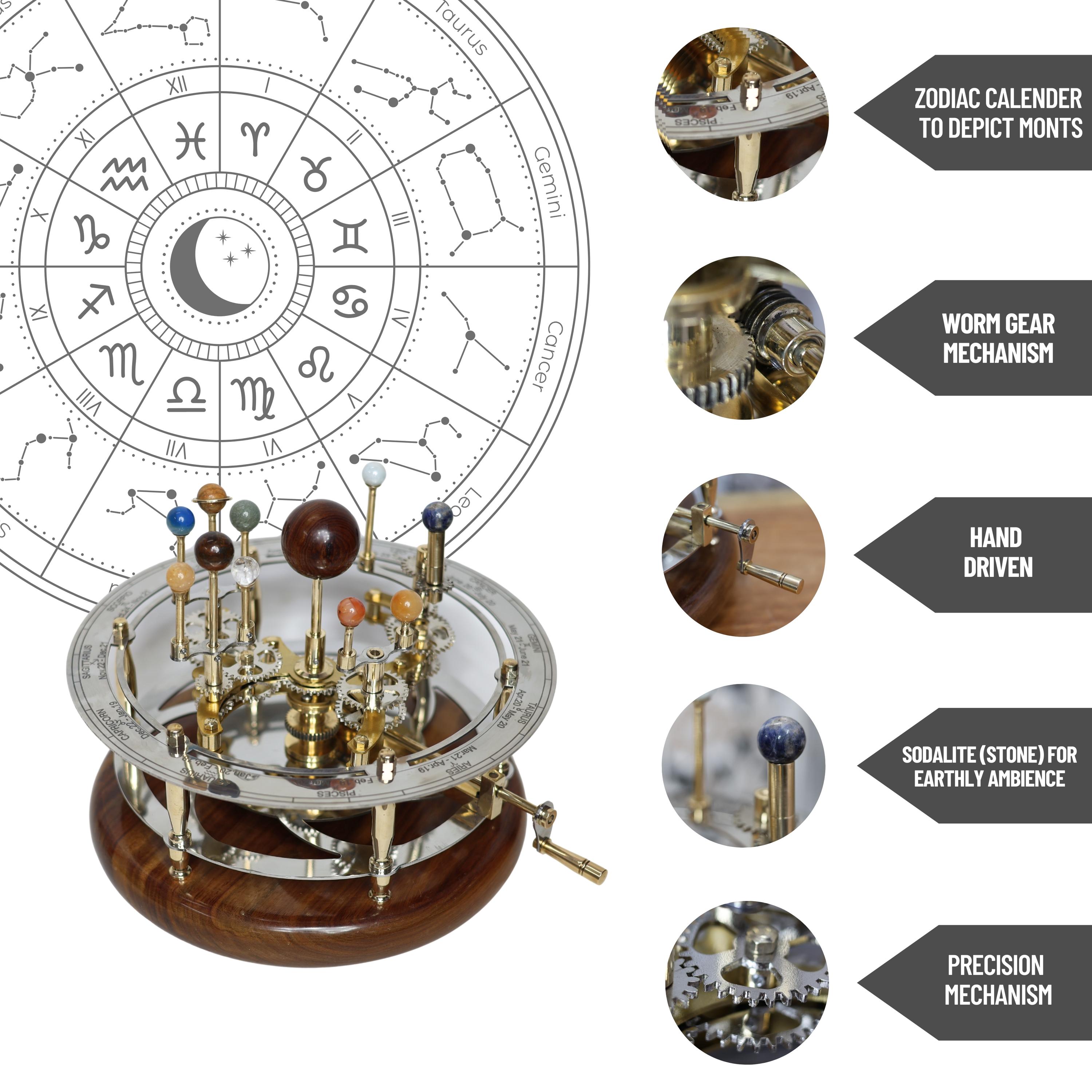 Brass Solar System Orrery, Museum Display view 6