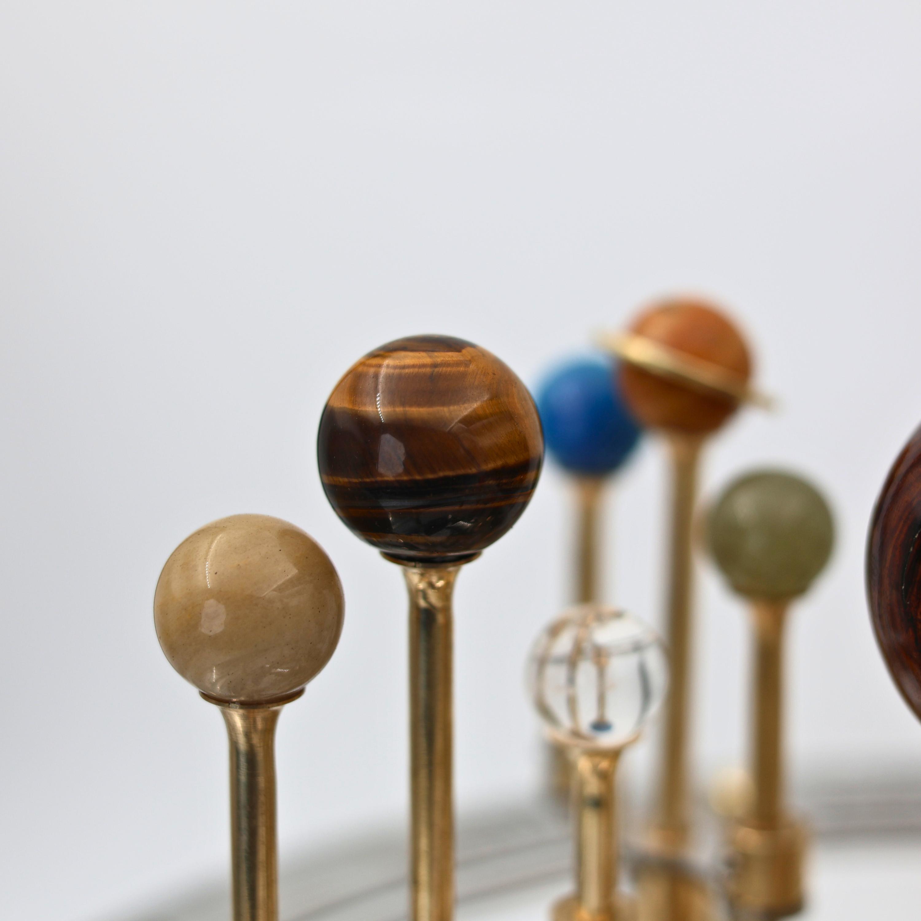 Vintage-Style Brass Solar System Orrery, Museum view 5