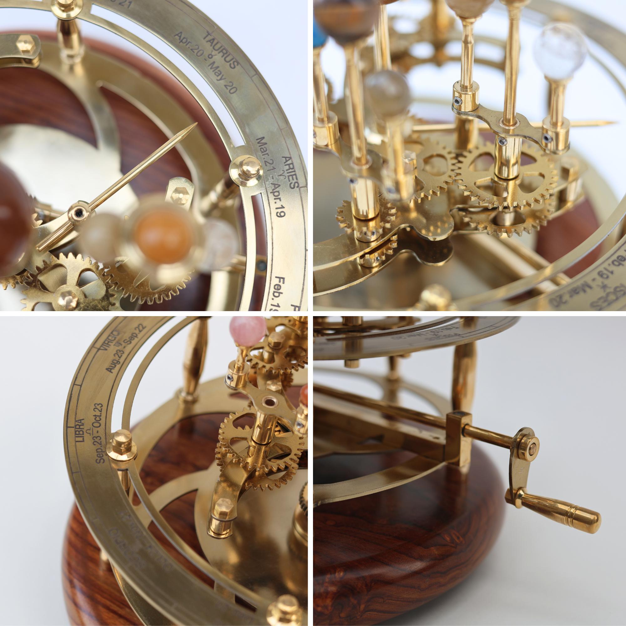 Vintage-Style Brass Solar System Orrery, Museum view 6