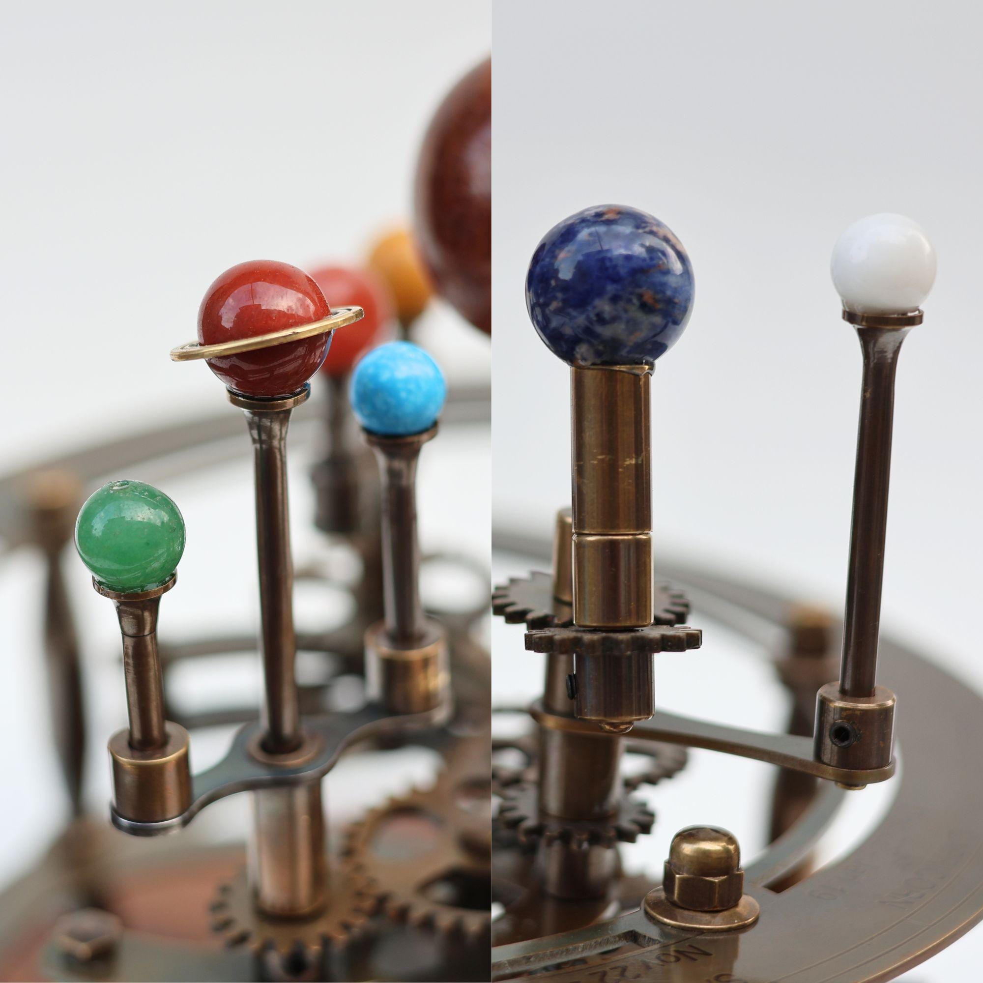 Antique-Style Brass Solar System Orrery, Museum view 6
