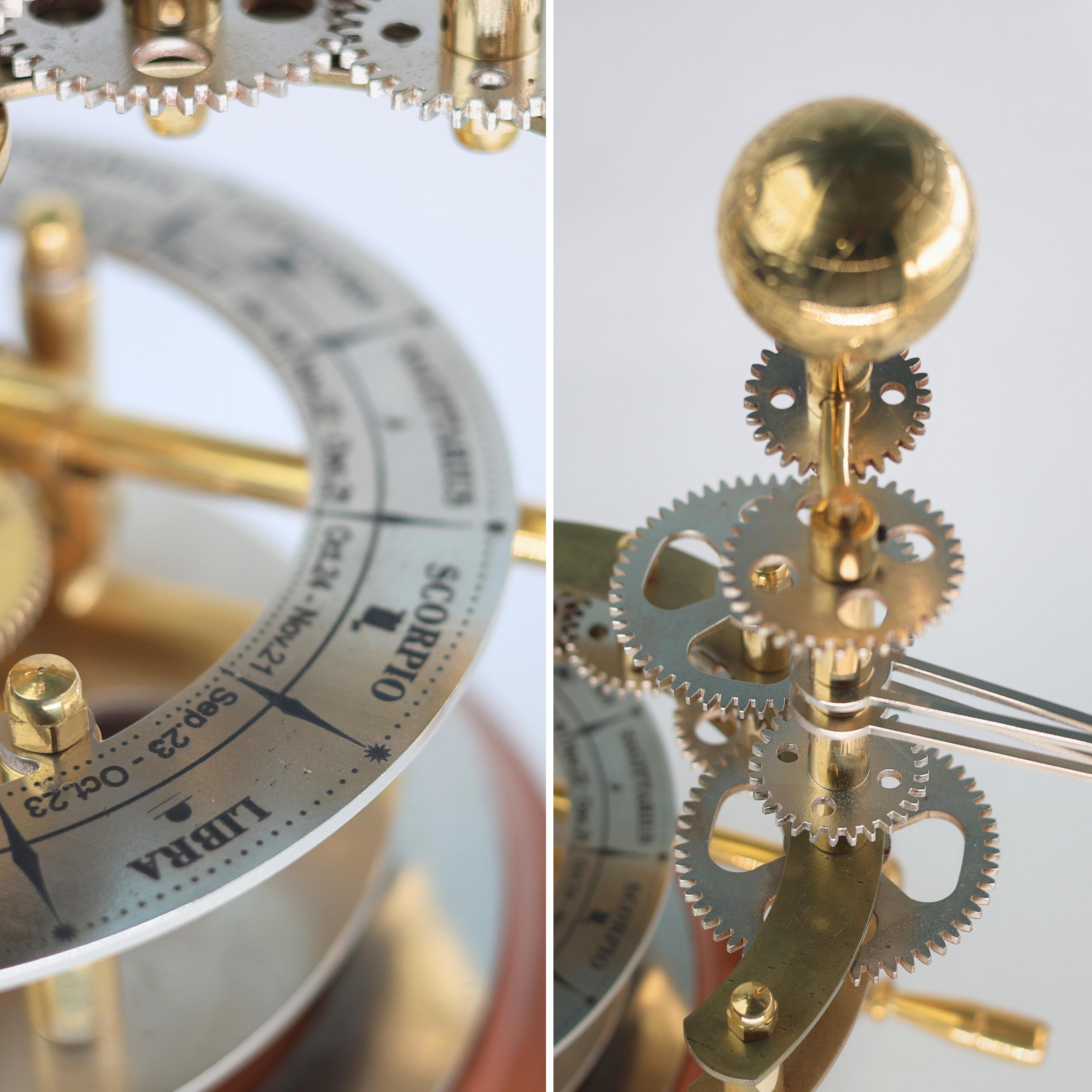 Antique-Style Brass Solar System Orrery, Museum view 5