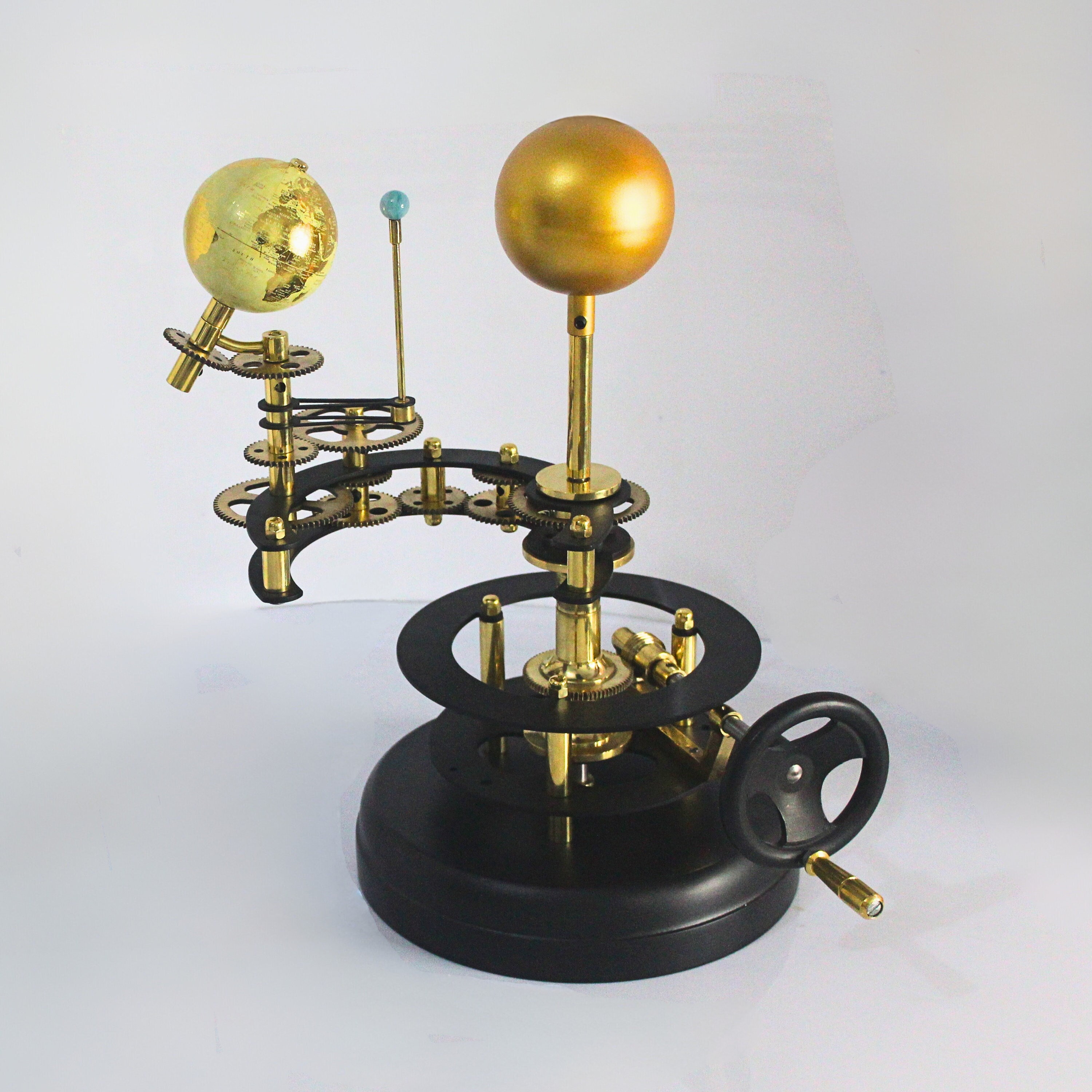 Vintage-Style Brass Solar System Orrery, Museum view 2