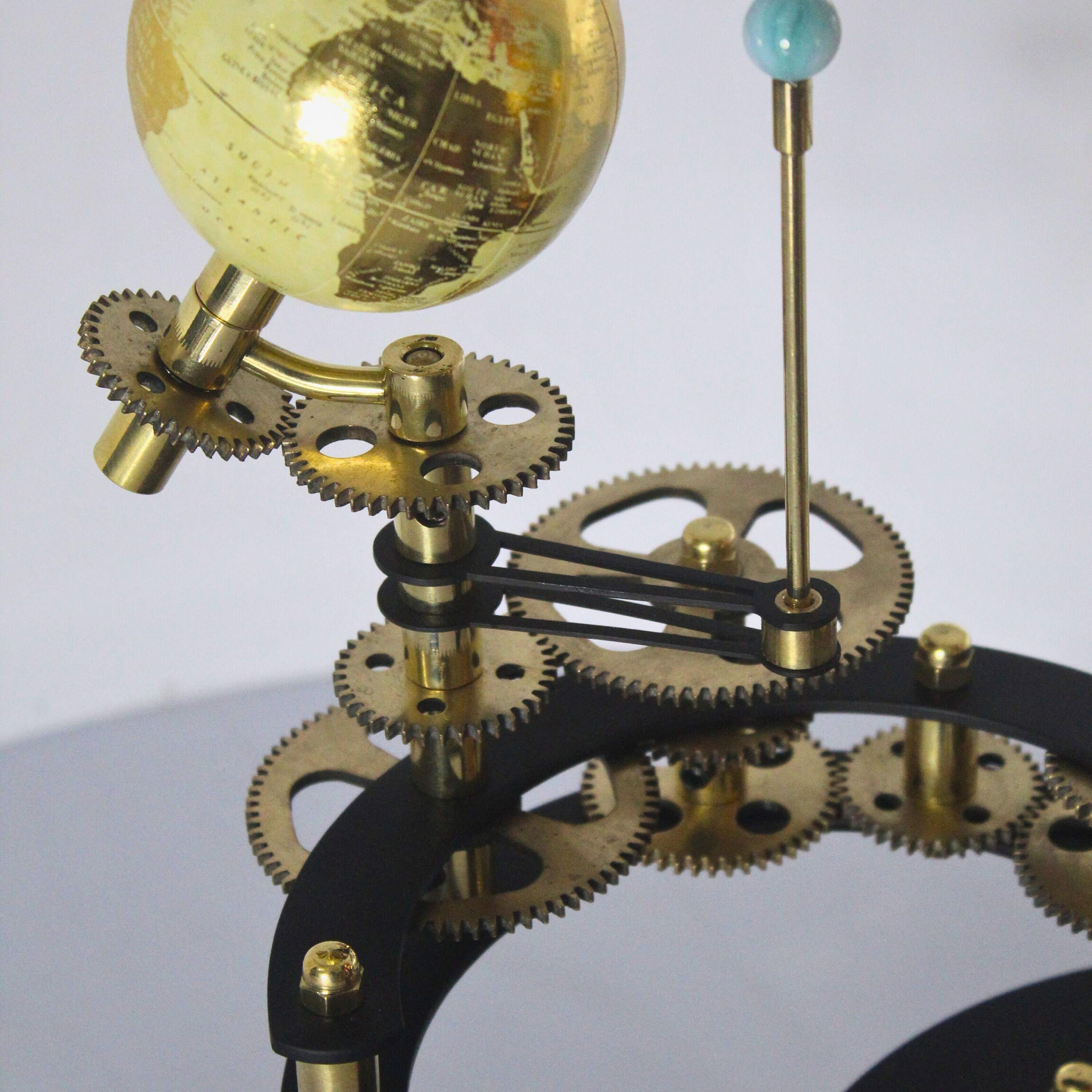 Vintage-Style Brass Solar System Orrery, Museum view 6