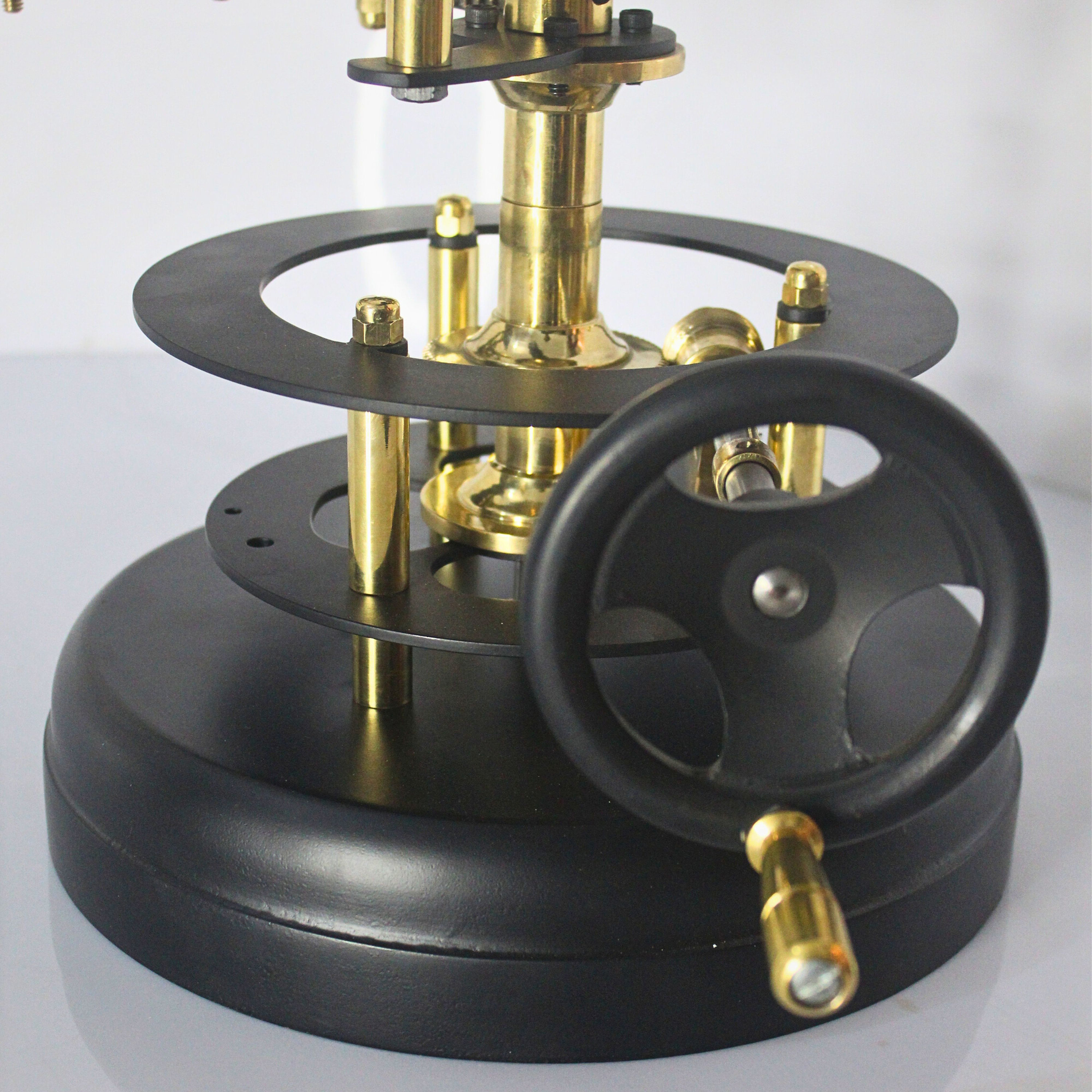 Brass Orrery with Semi-Precious Stone Planets, Museum view 5