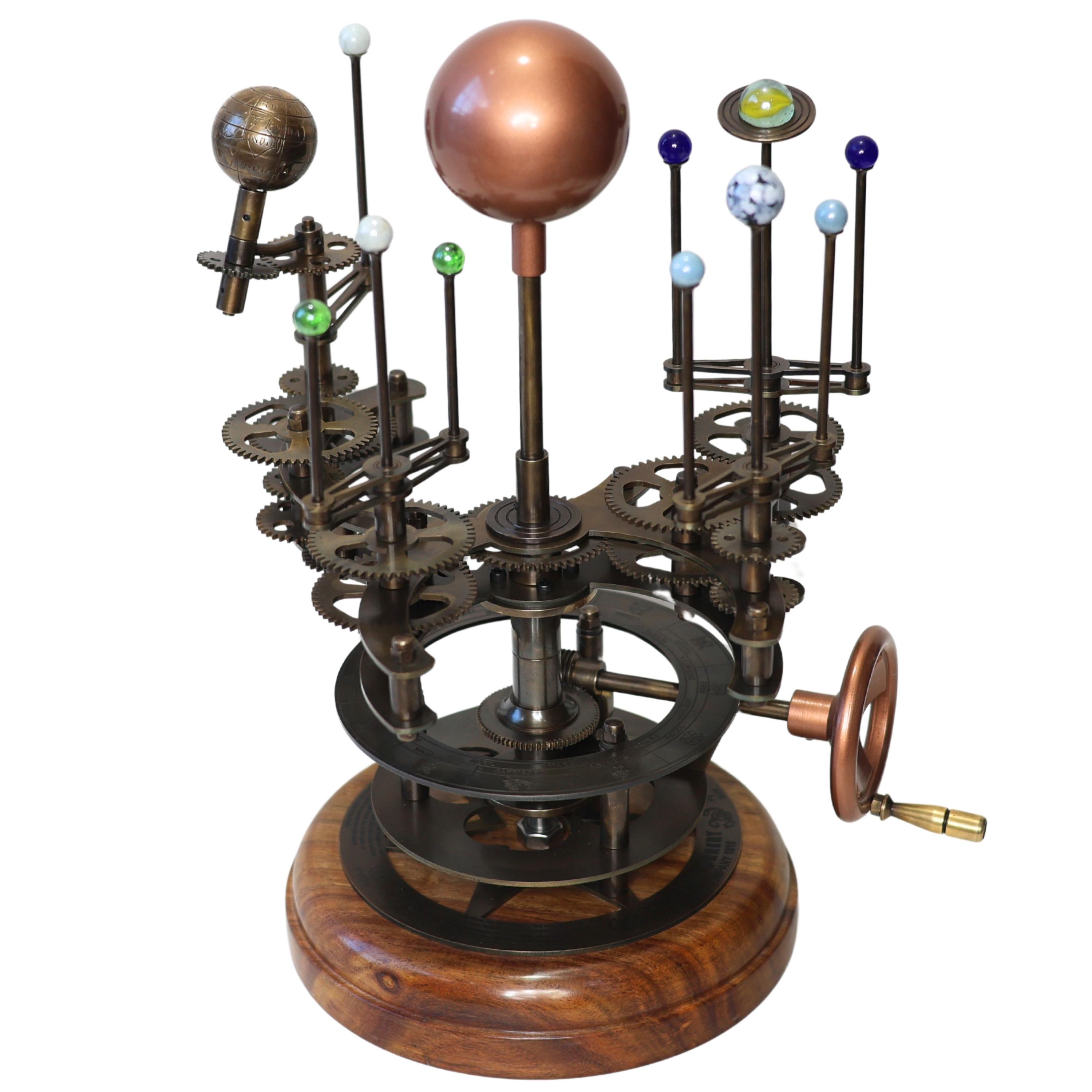 Brass Solar System Orrery, Museum Display view 2