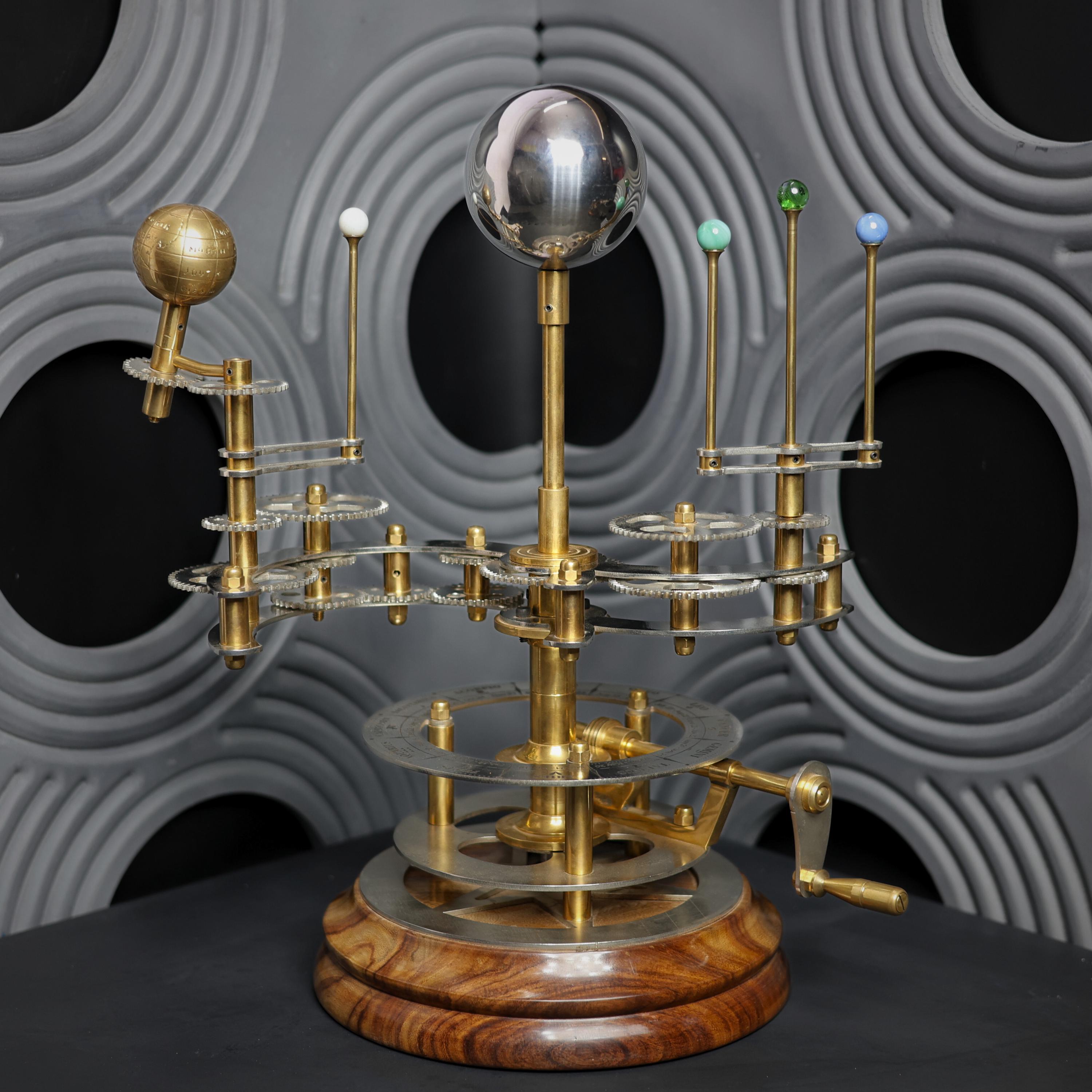 Brass Solar System Orrery, Museum Display view 6