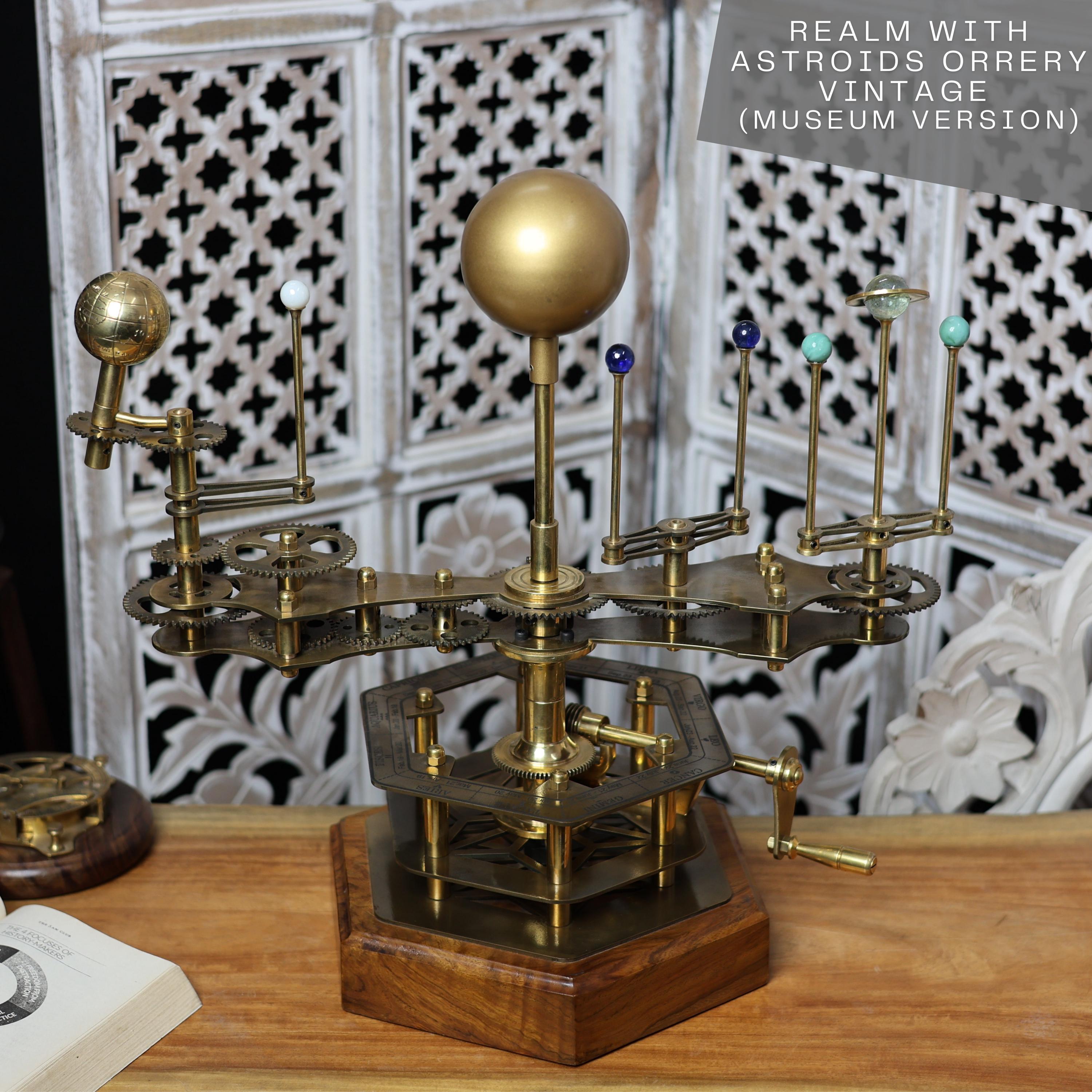 Brass Sun-Earth-Moon Tellurion, Museum Model view 2