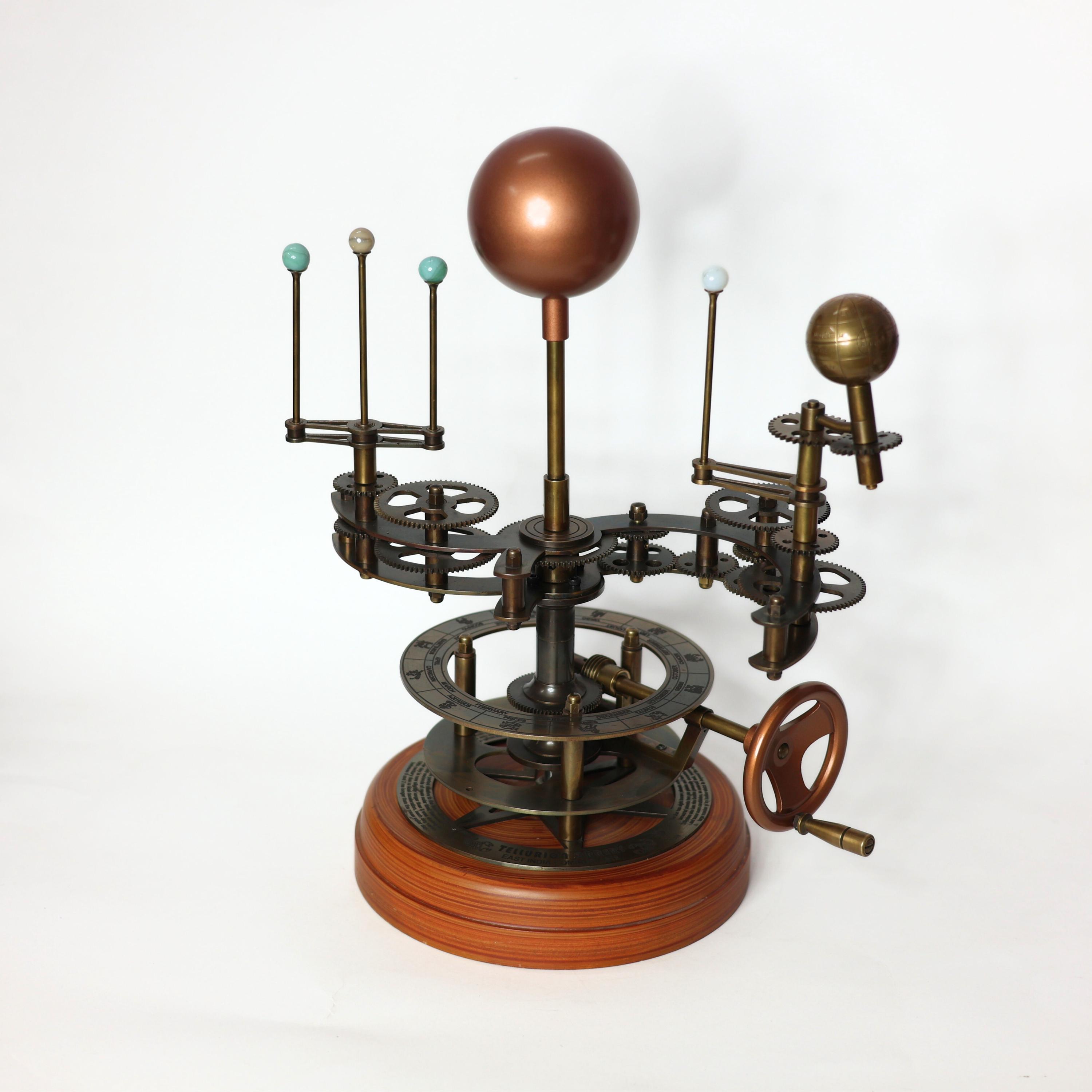 Brass Solar System Orrery, Museum Display view 2