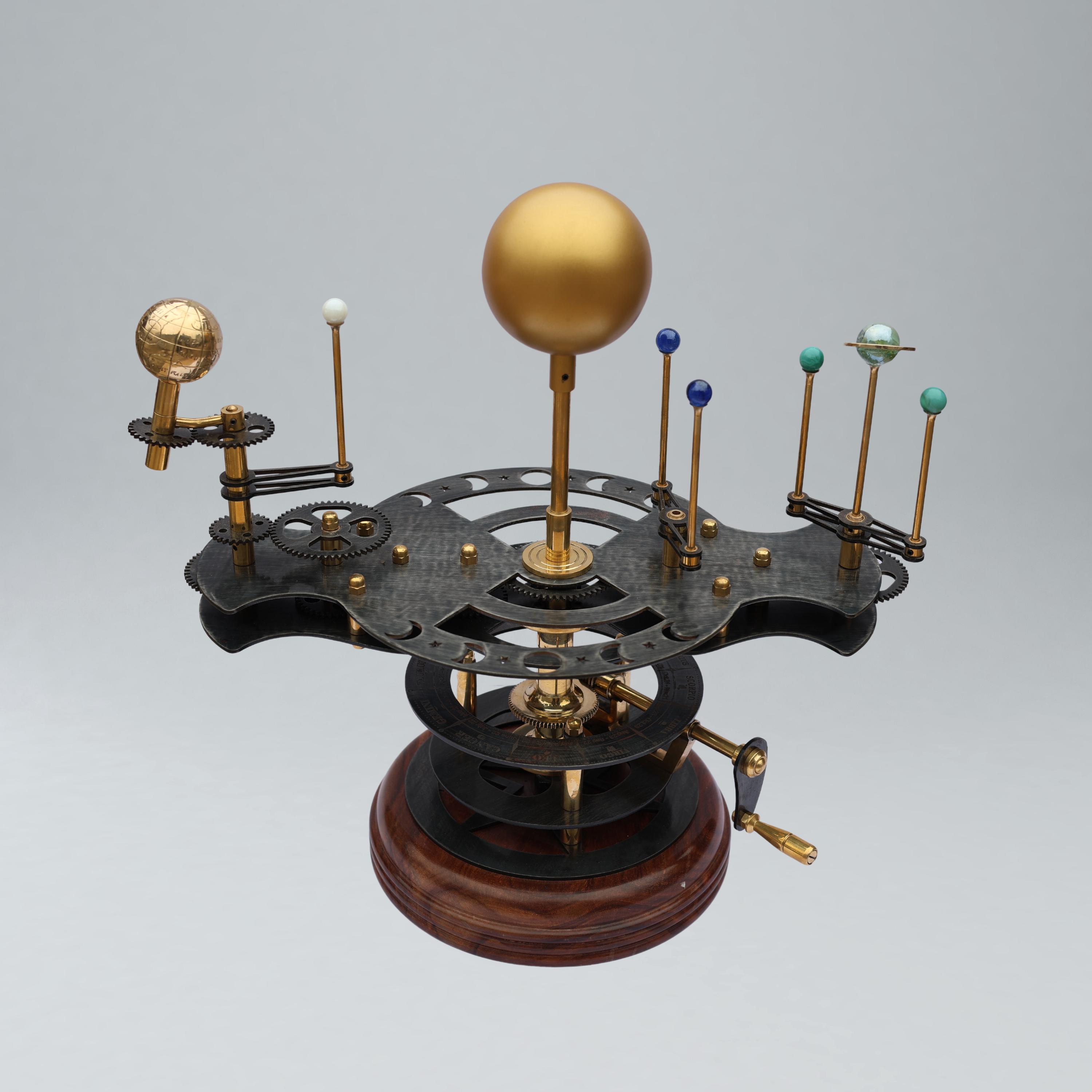 Brass Solar System Orrery, Museum Display view 2
