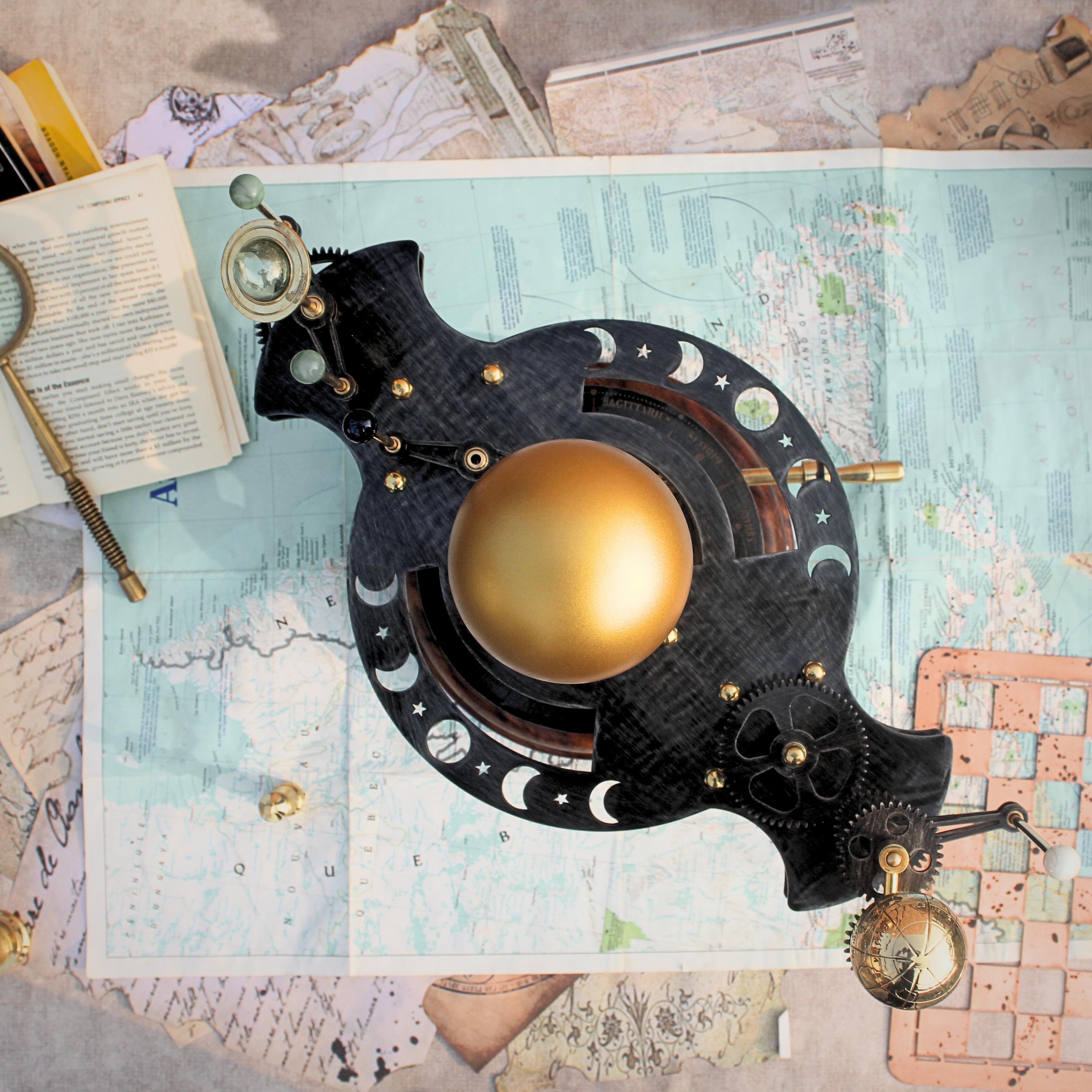 Brass Solar System Orrery, Museum Display view 5