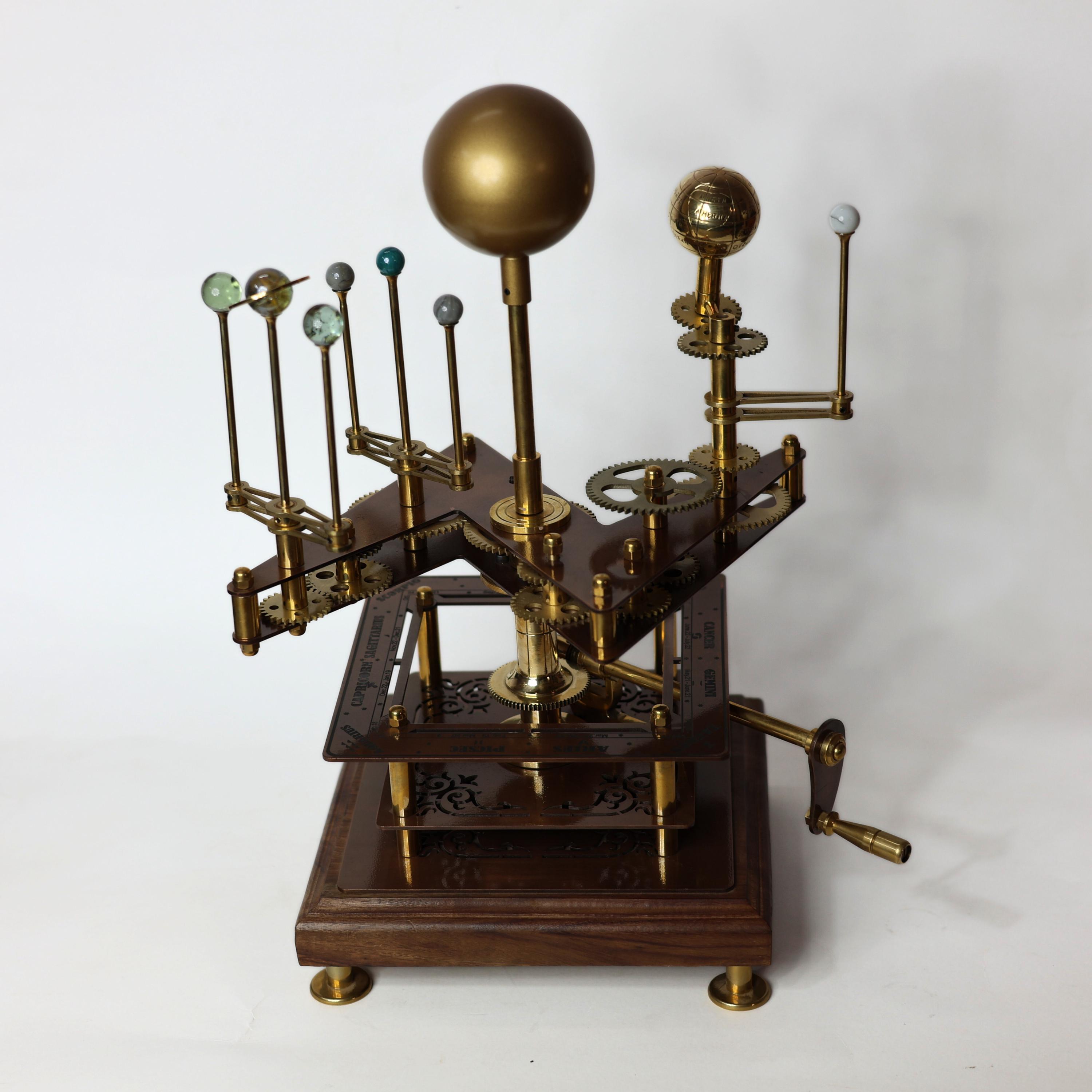 Brass Solar System Orrery, Museum Display view 2