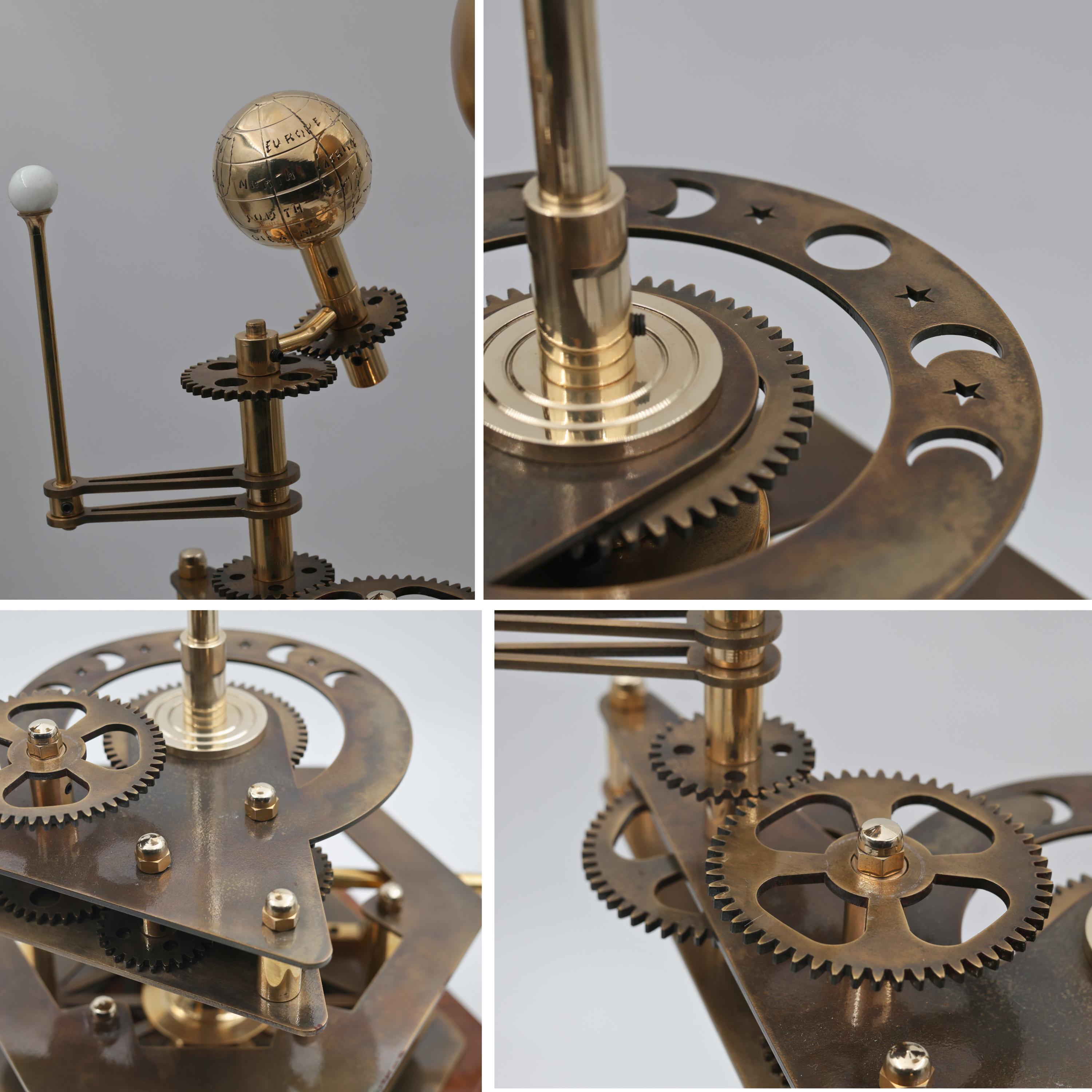 Vintage-Style Brass Solar System Orrery, Museum view 6