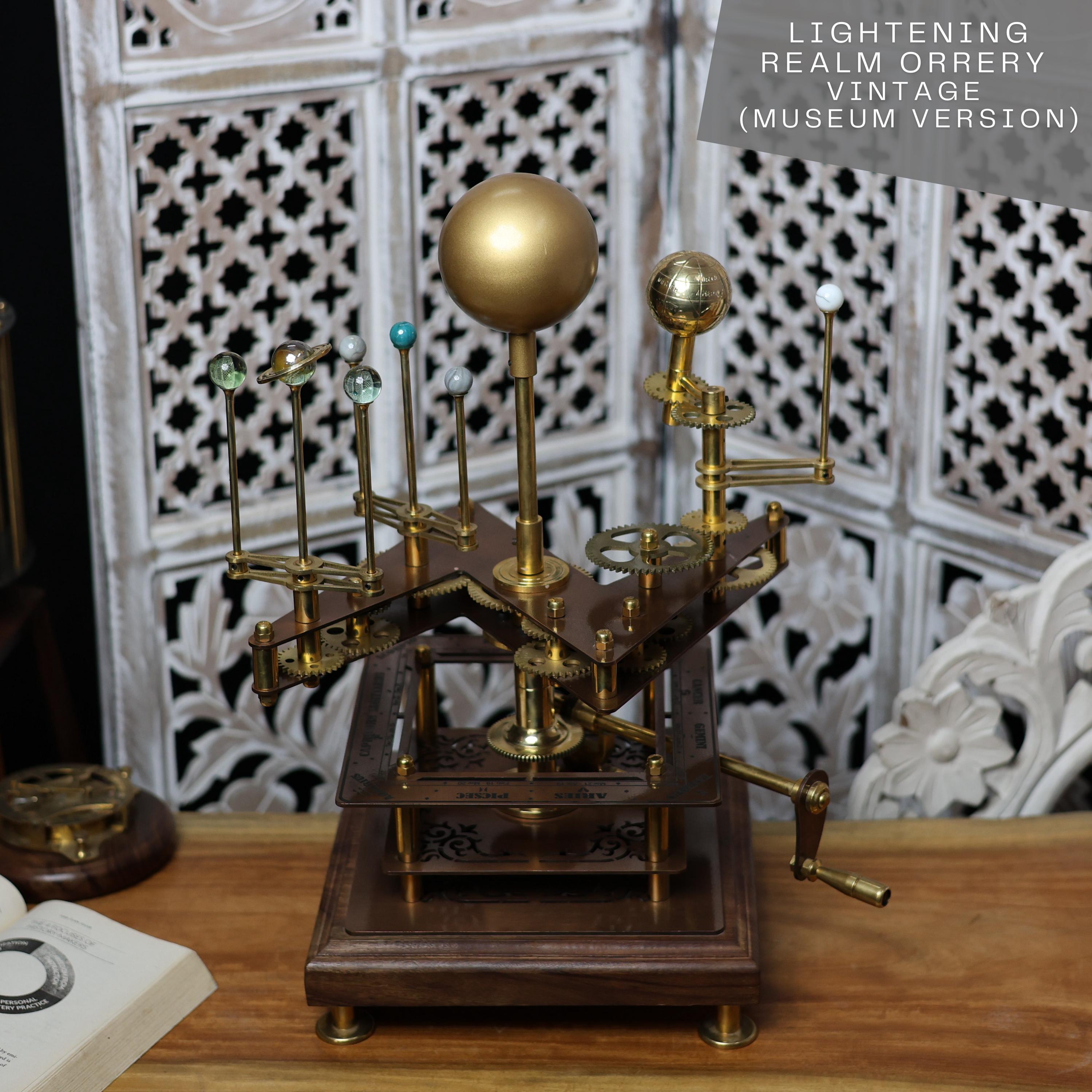 Functional Brass Solar System Orrery, Museum view 2