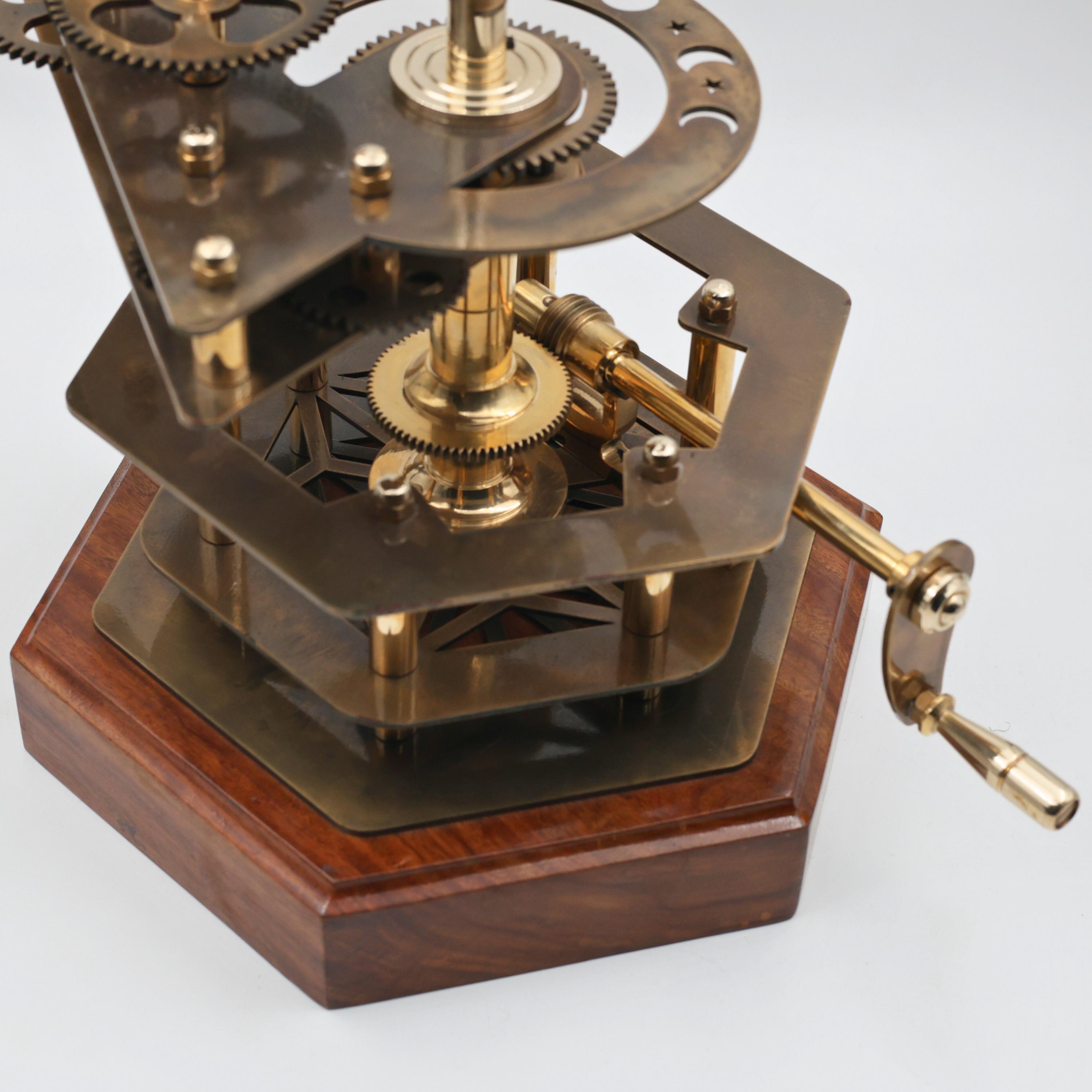 Functional Brass Solar System Orrery, Museum view 6