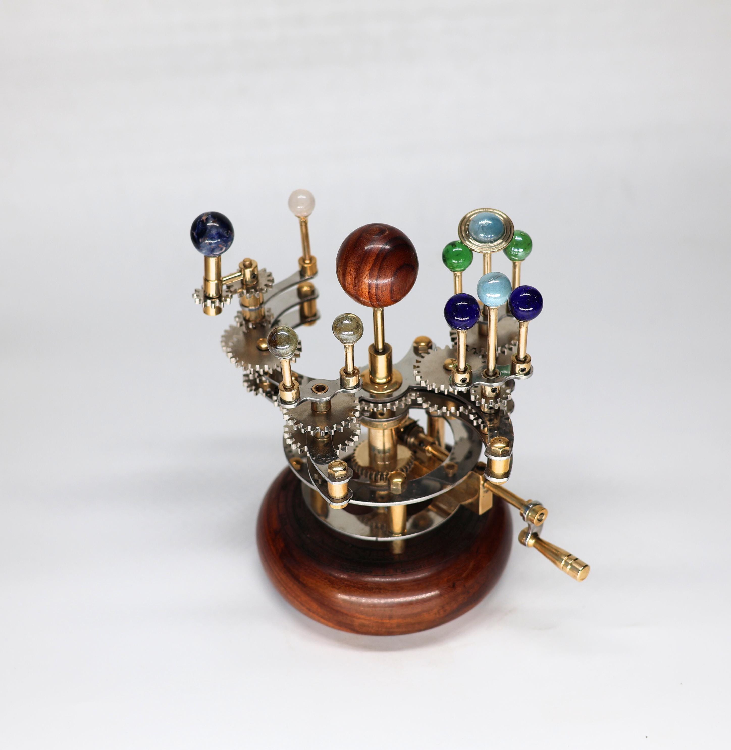 Brass Solar System Orrery, Desk Model view 2