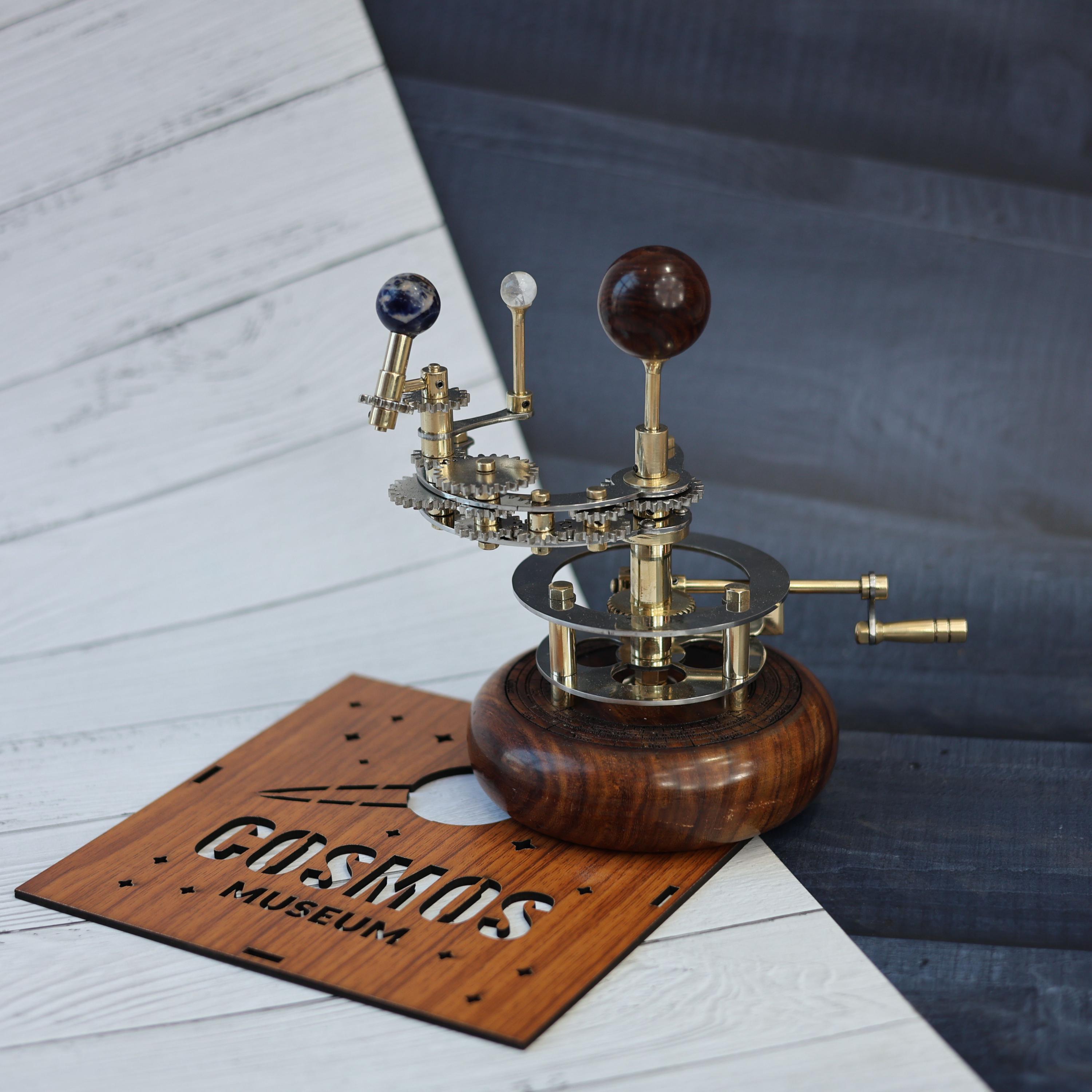 Brass Orrery with Glass Marble Planets, Compact view 4